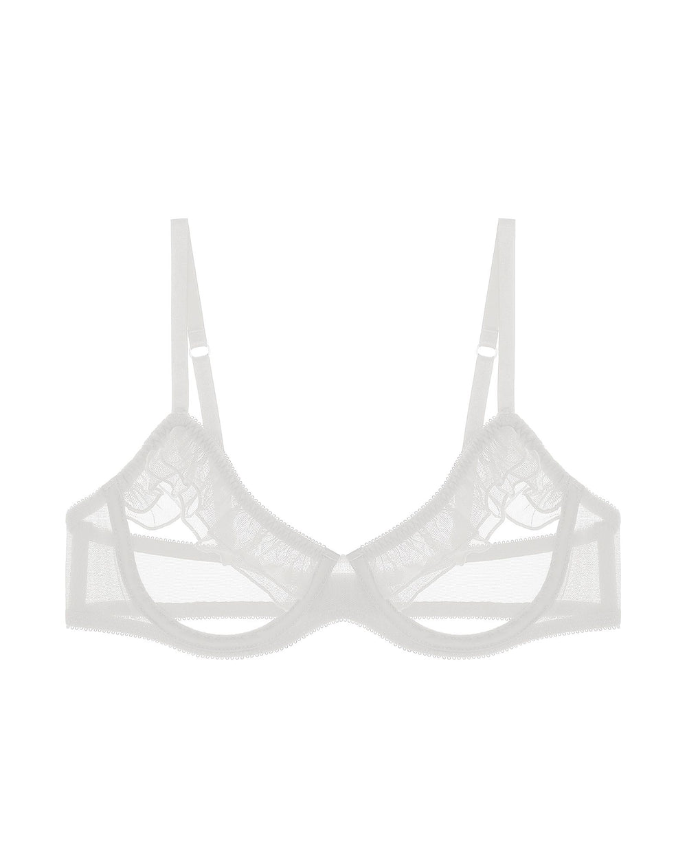 Journelle Odette Open Cup Bra in white