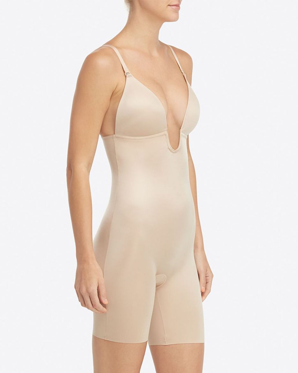 Suit Your Fancy Plunge Low Back Bodysuit