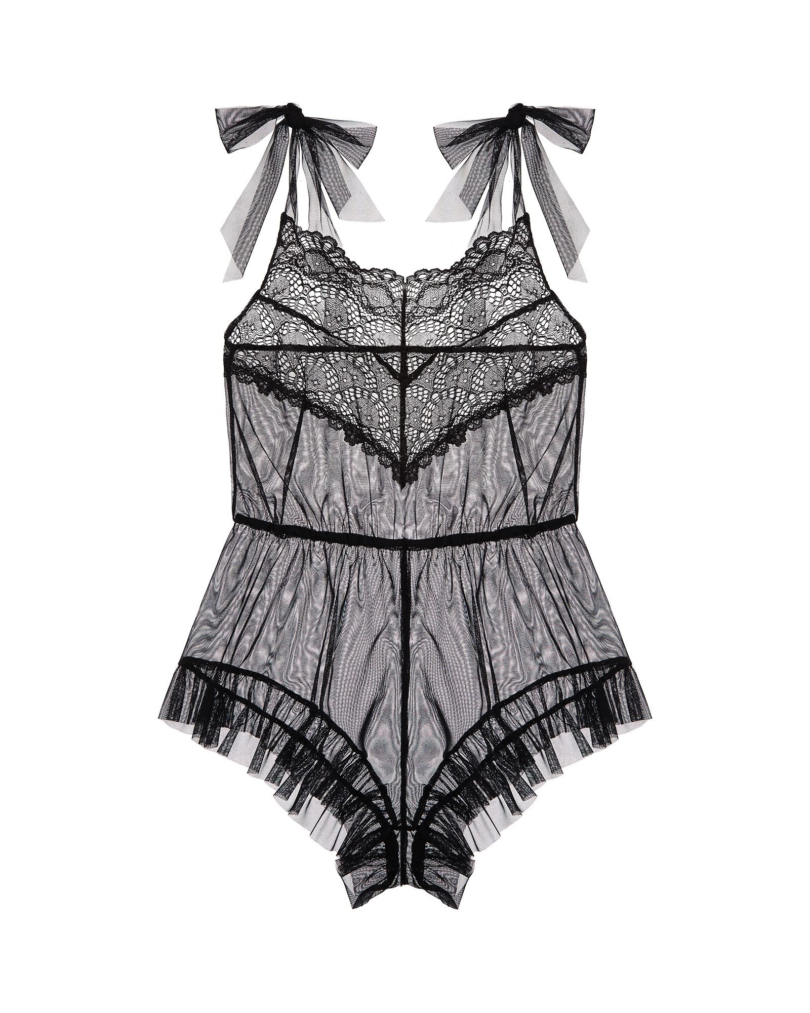 Only Hearts Whisper Sweet Nothings Bettie Teddy in black