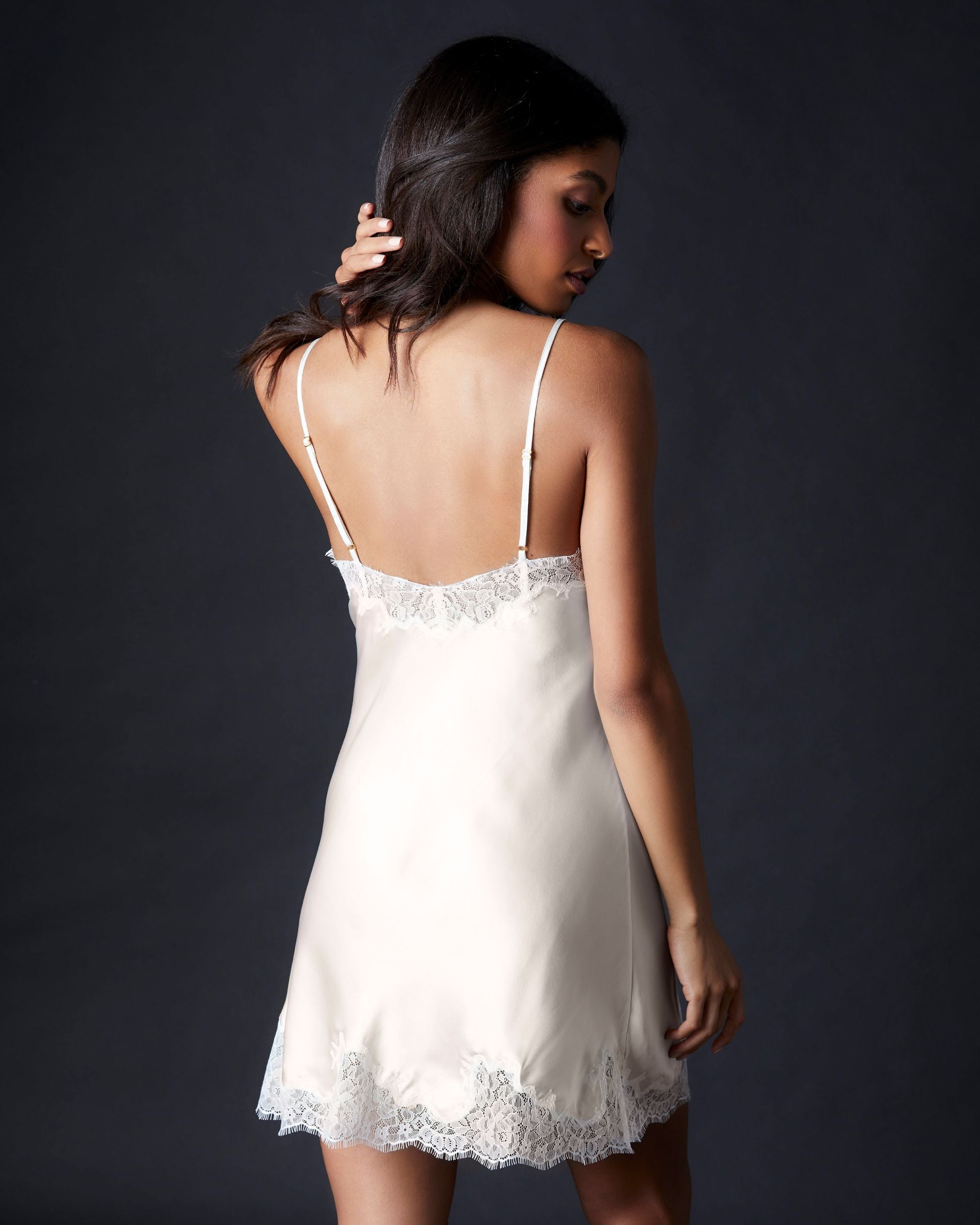 Journelle Charlotte Short Slip in white