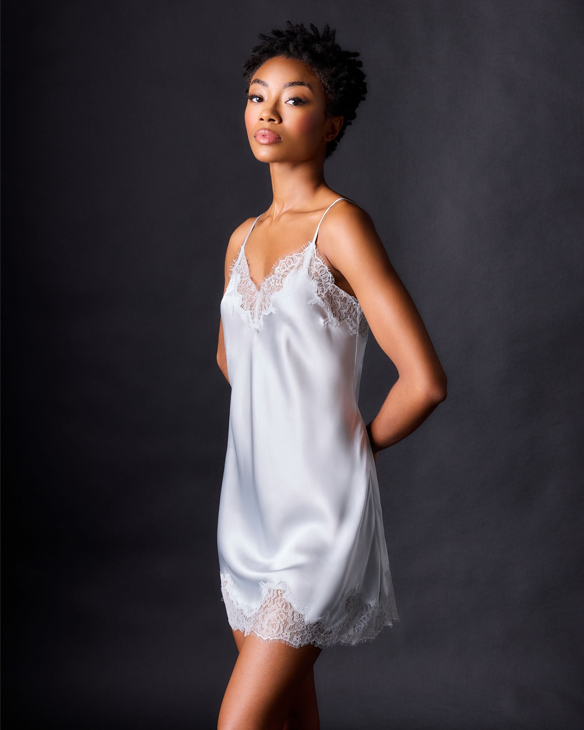 Journelle Charlotte Short Slip in blue