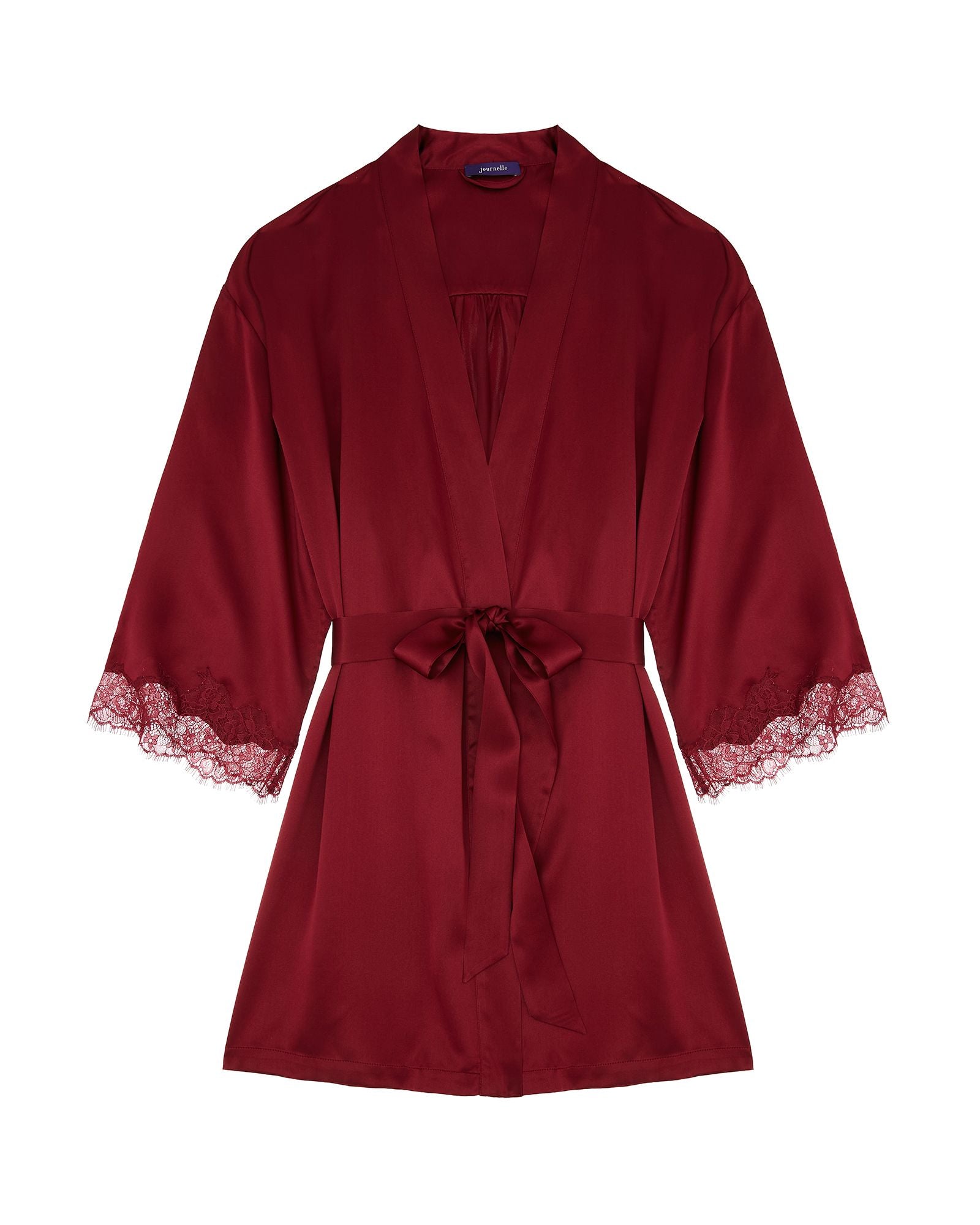 Journelle Charlotte Short Robe in red