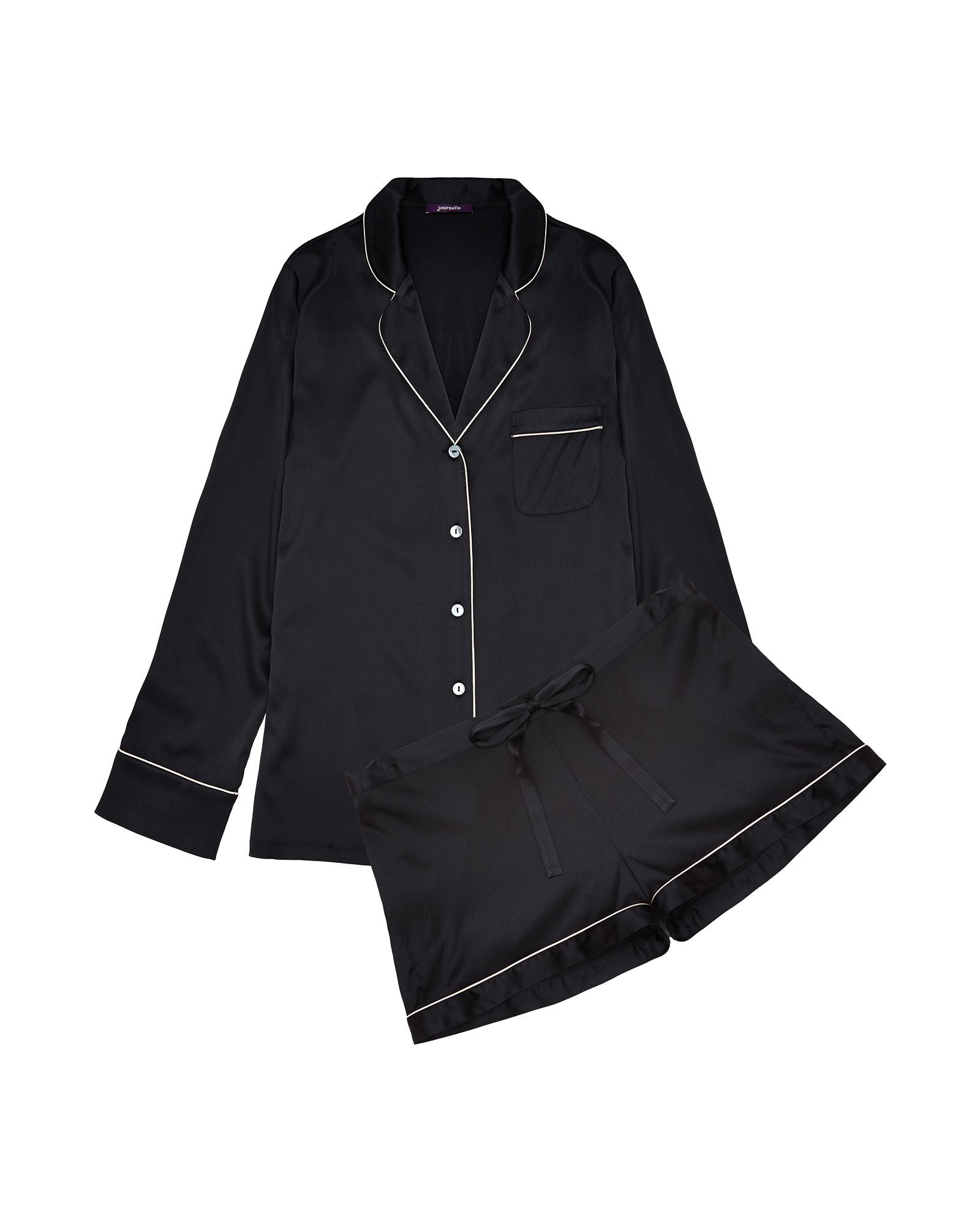 Journelle Sophia Pajama Set in black