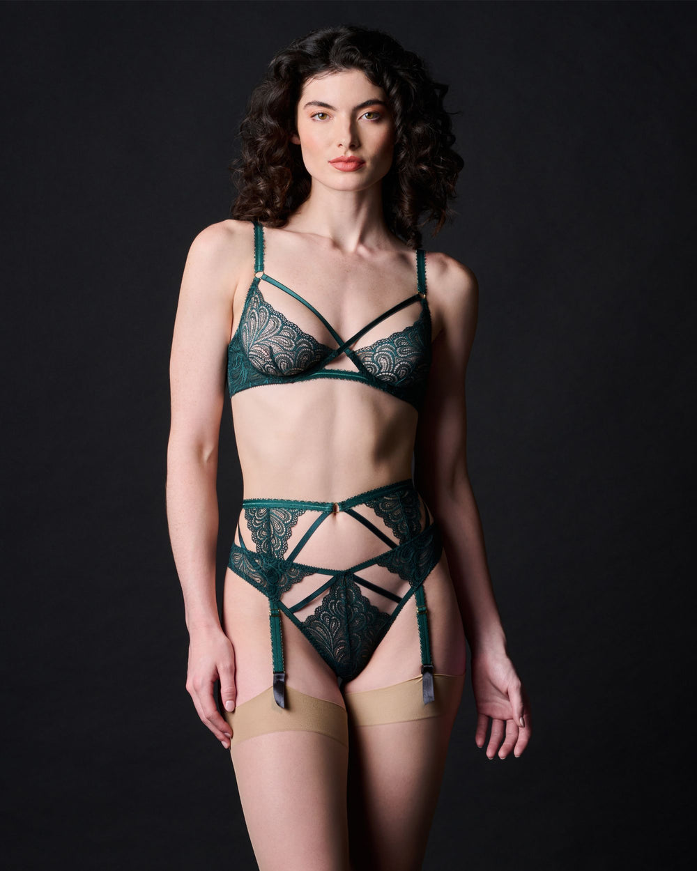 Journelle Karina Suspender in green
