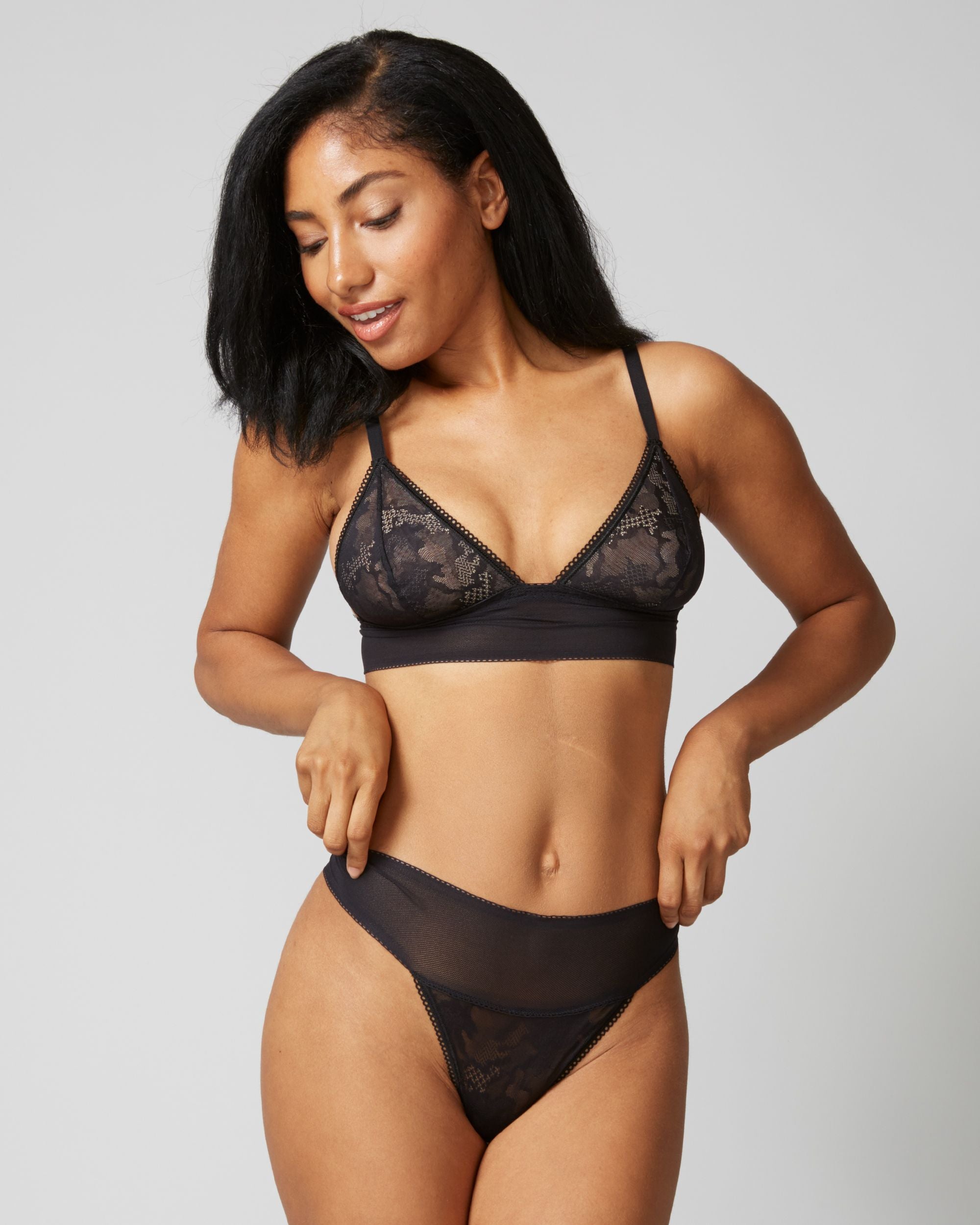 Cosabella Forza Low Rise Thong in black