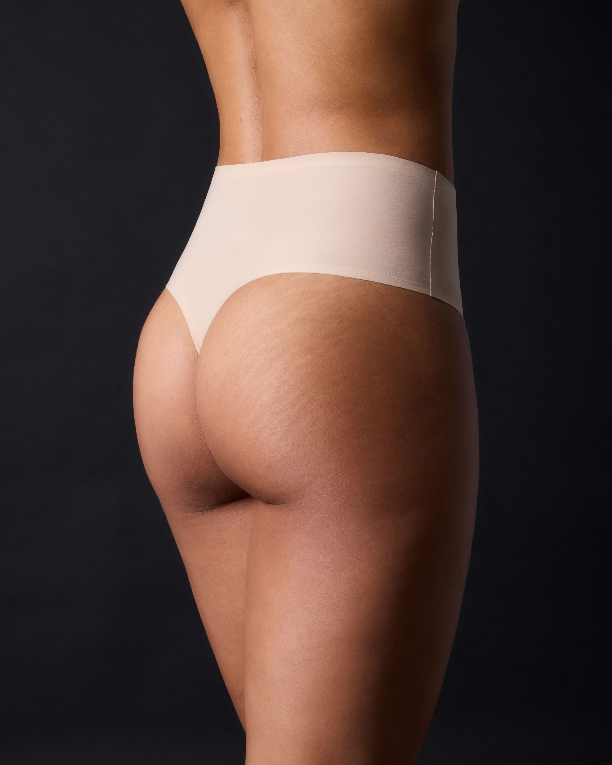 Chantelle Soft Stretch Retro Thong in beige