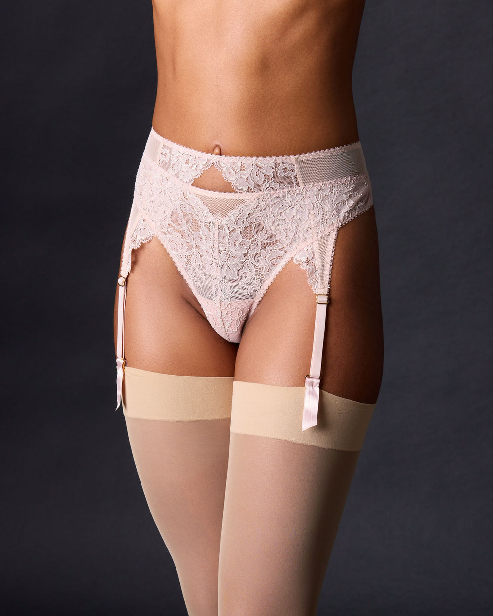 Journelle Chloe Suspender Belt in pink