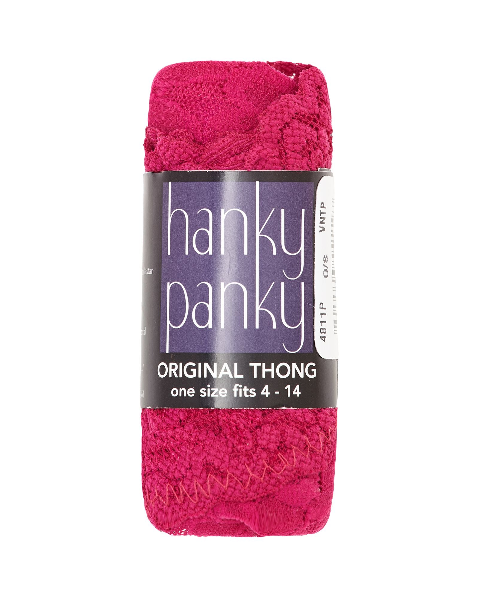 Hanky Panky Original Rise Thong (Rolled) in pink