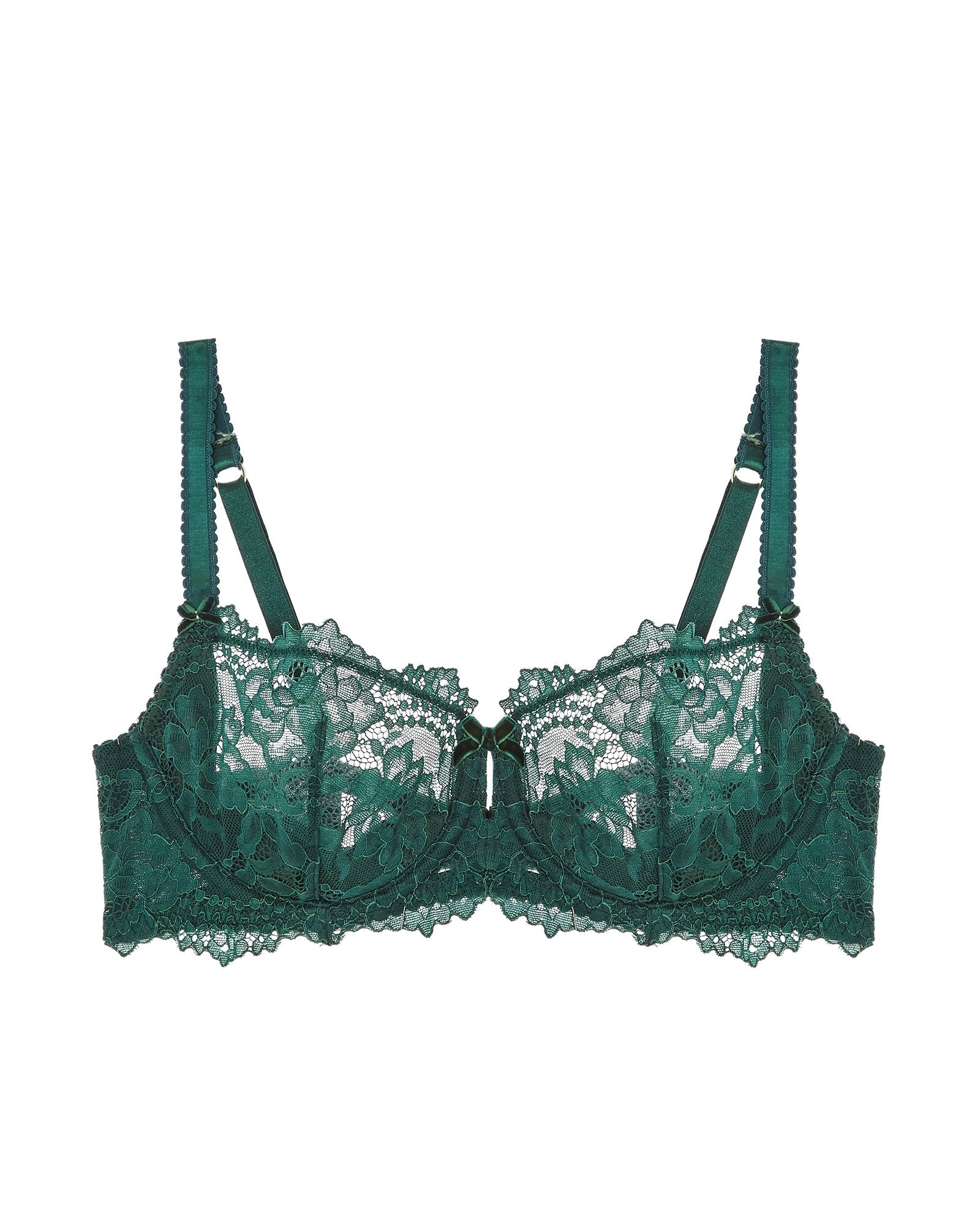 Dita Von Teese Cora Lace Underwire Bra in green