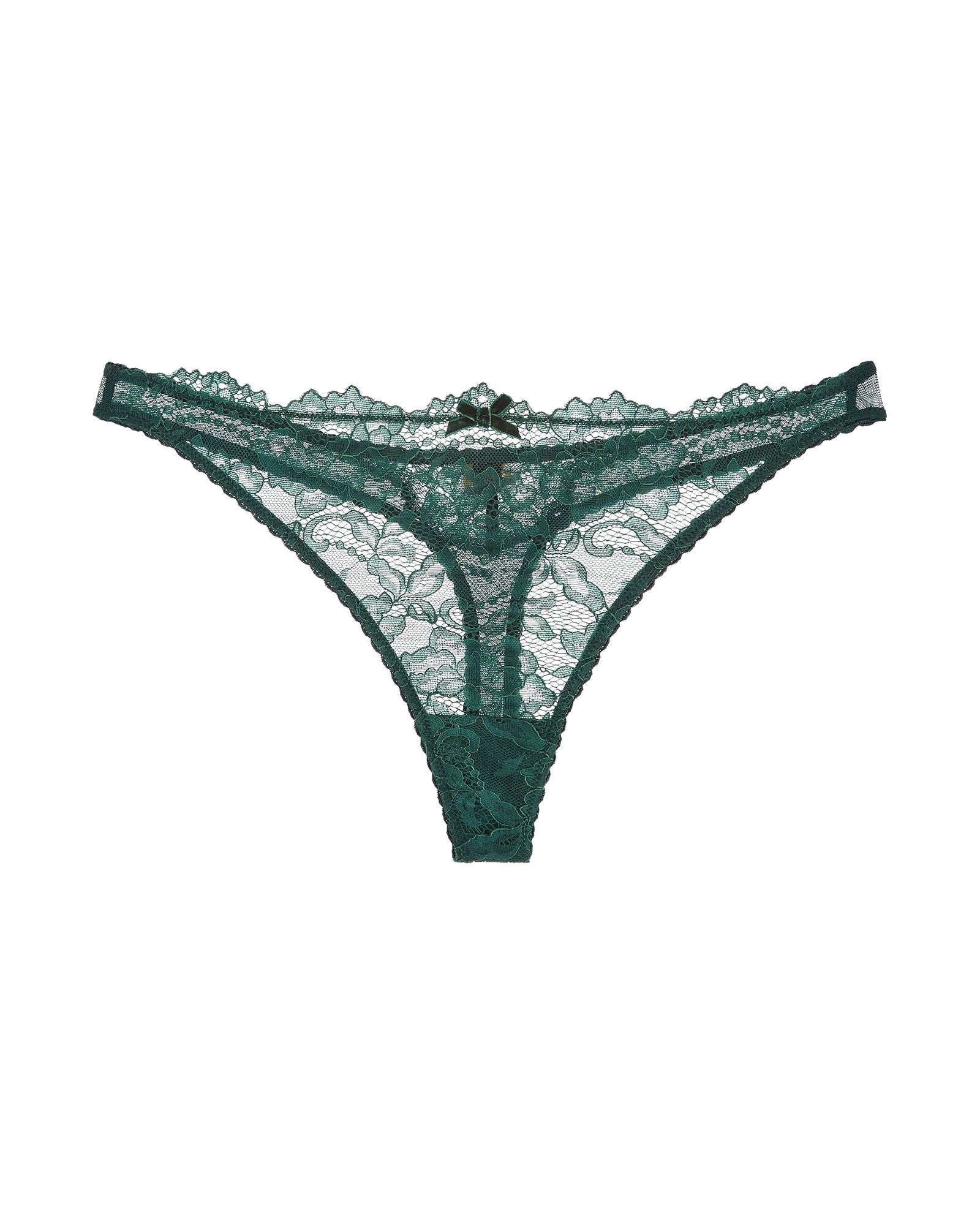 Dita Von Teese Cora Lace G-String in green