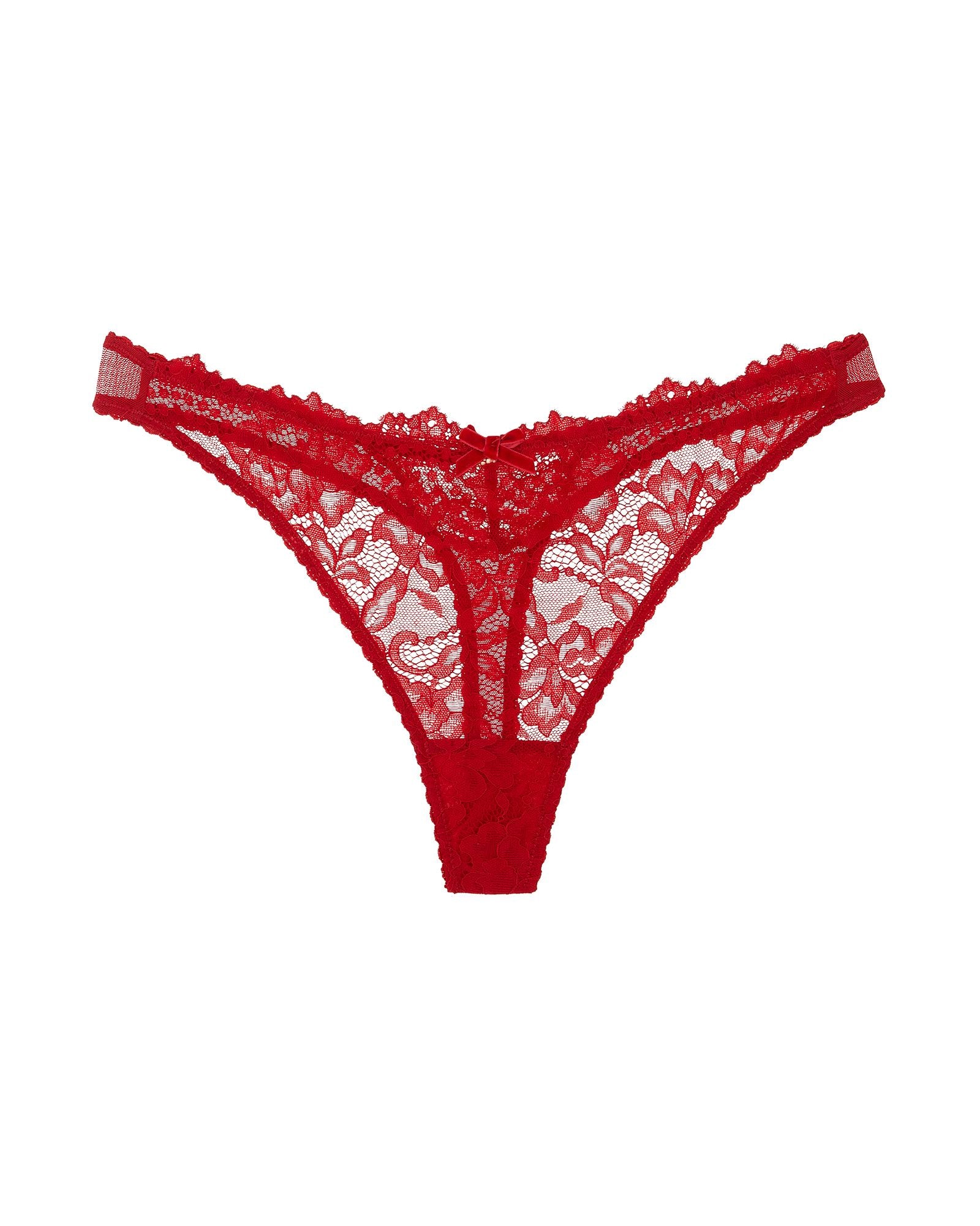 Dita Von Teese Cora Lace G-String in red