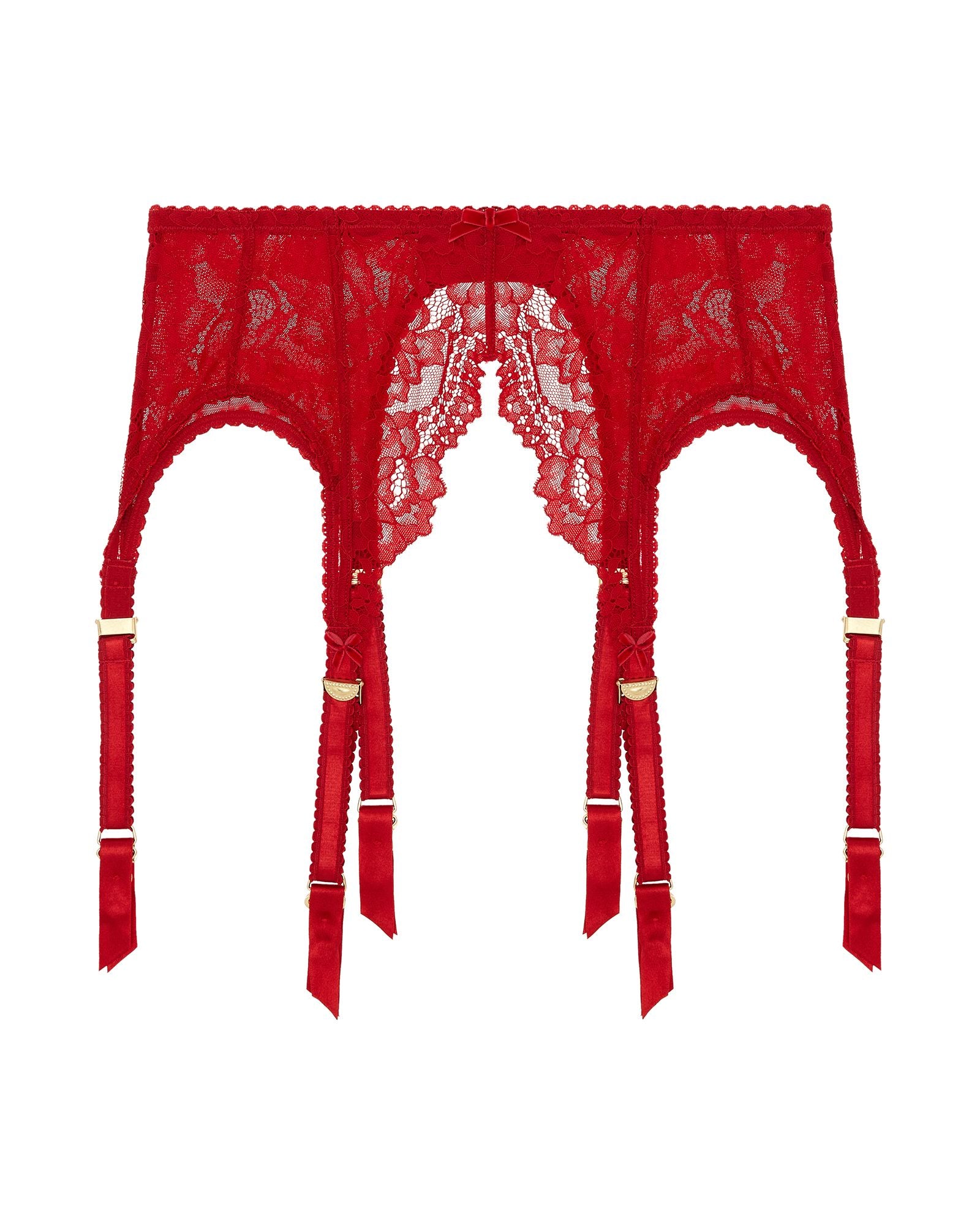 Dita Von Teese Cora Lace Suspender in red