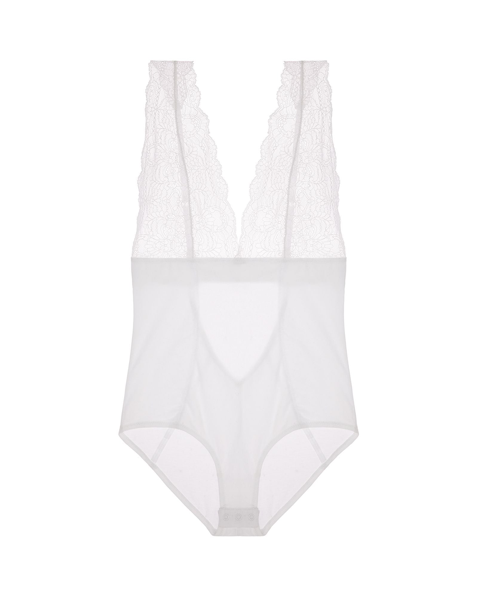 Skin Organic Pima Cotton with Lace Wren Bodysuit
