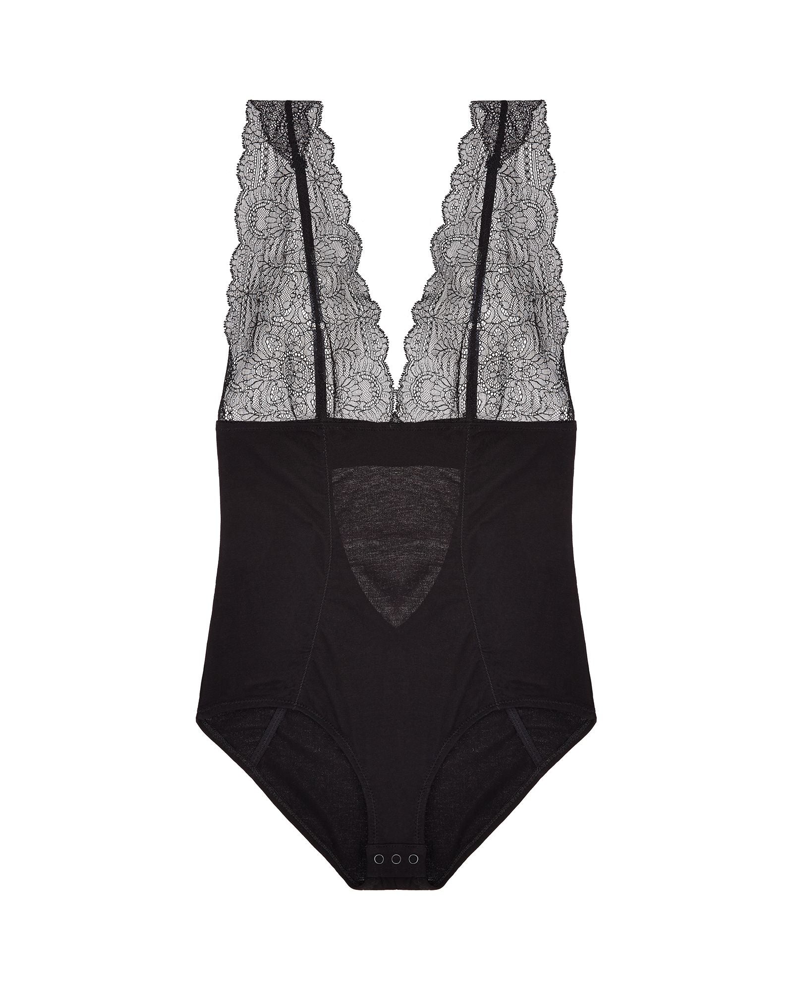 Skin Organic Pima Cotton with Lace Wren Bodysuit