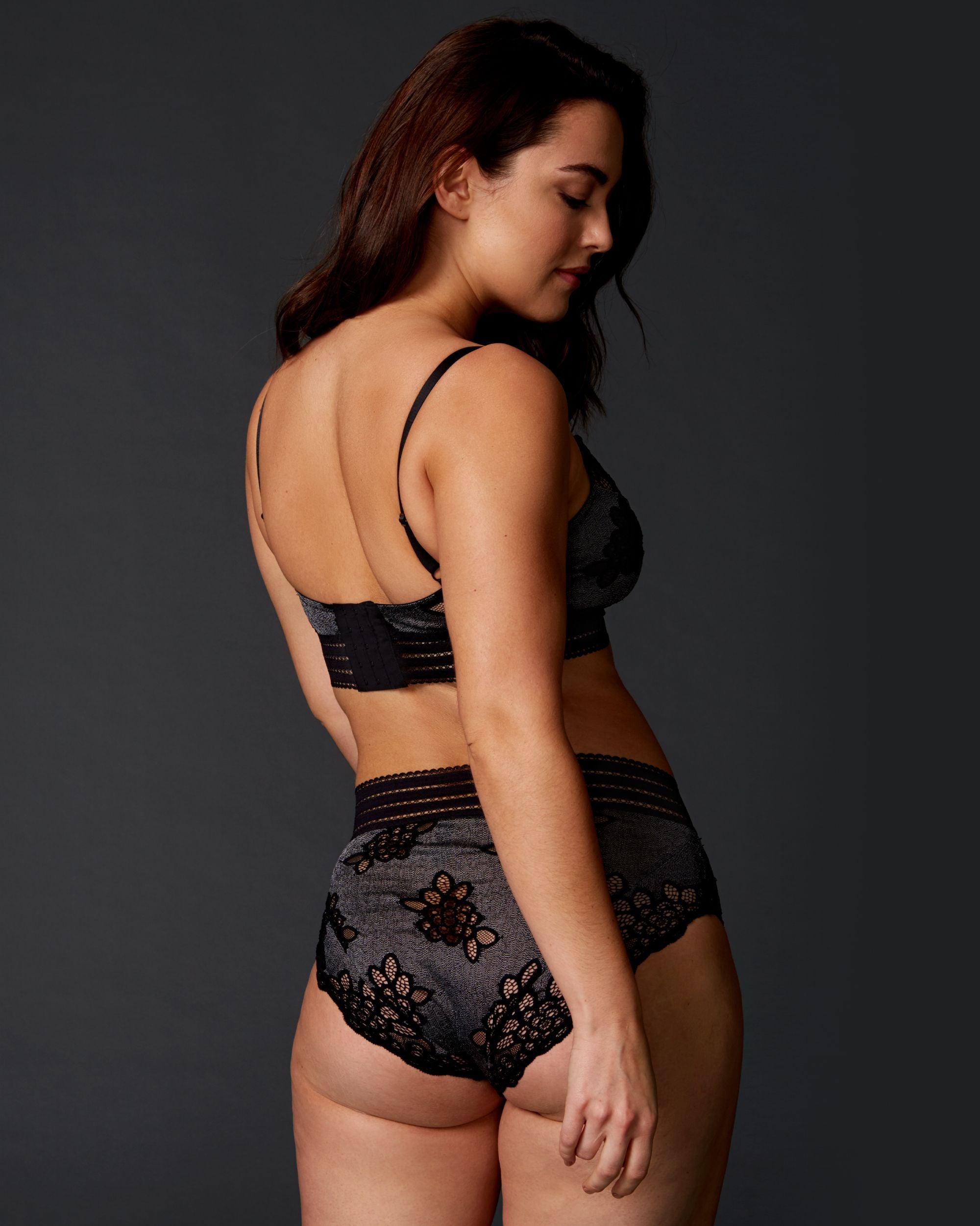 Else Charlotte High Waist Brief in gray