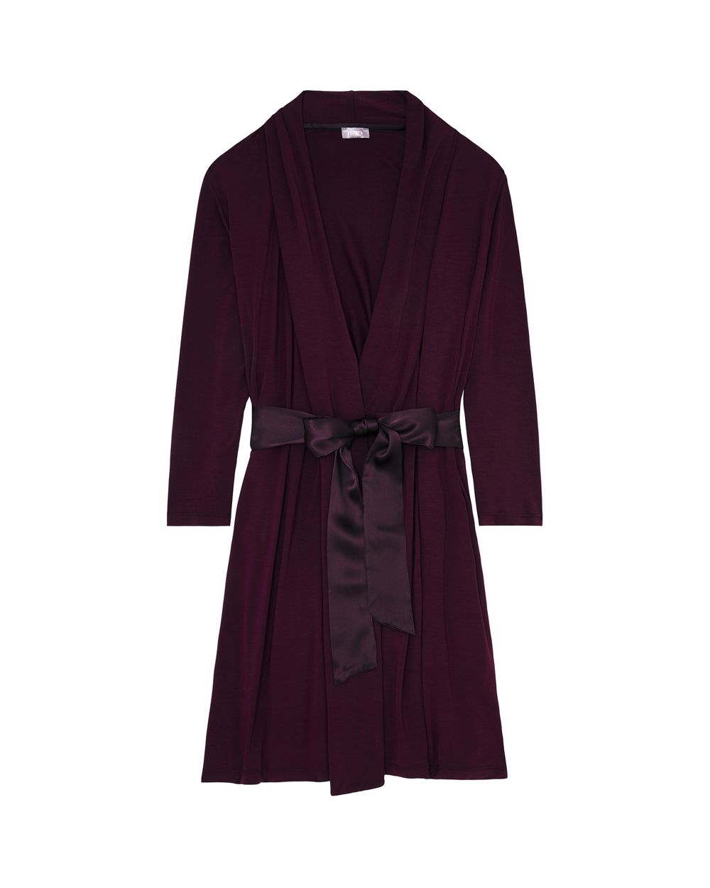 Fleur't Robe with Silk Ties in purple