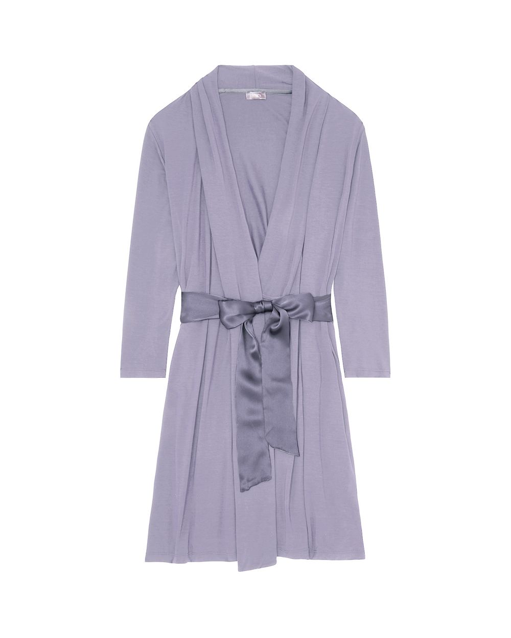 Fleur't Robe with Silk Ties in purple