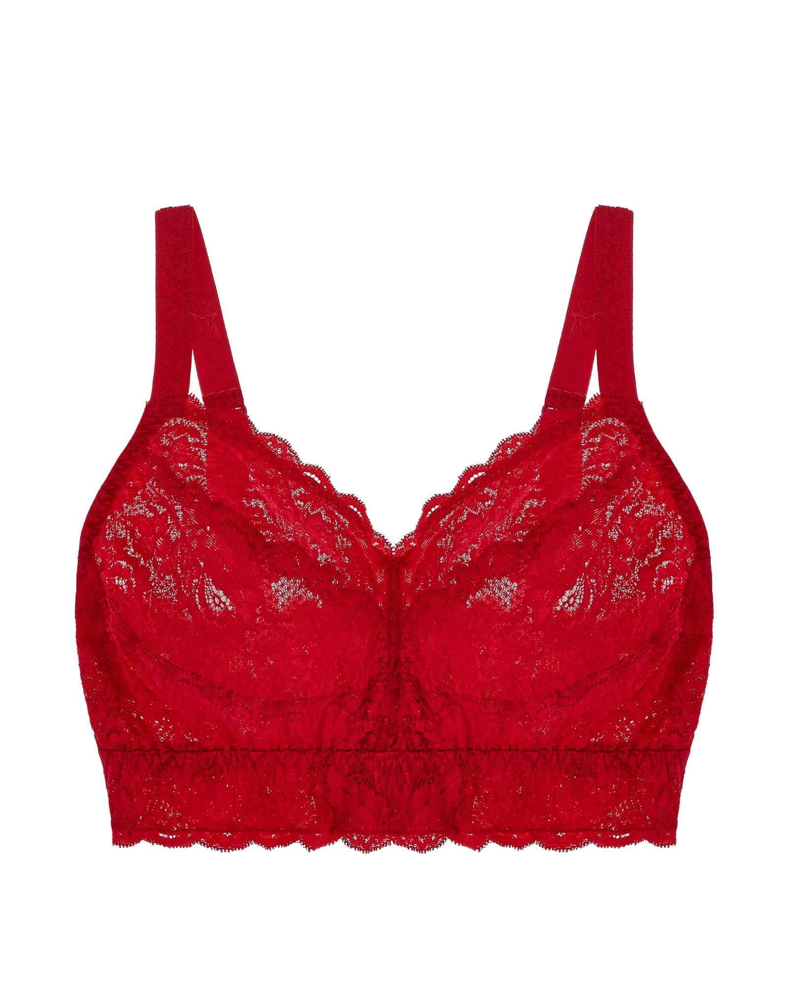 Cosabella Never Say Never Curvy Hook & Eye Bralette in red