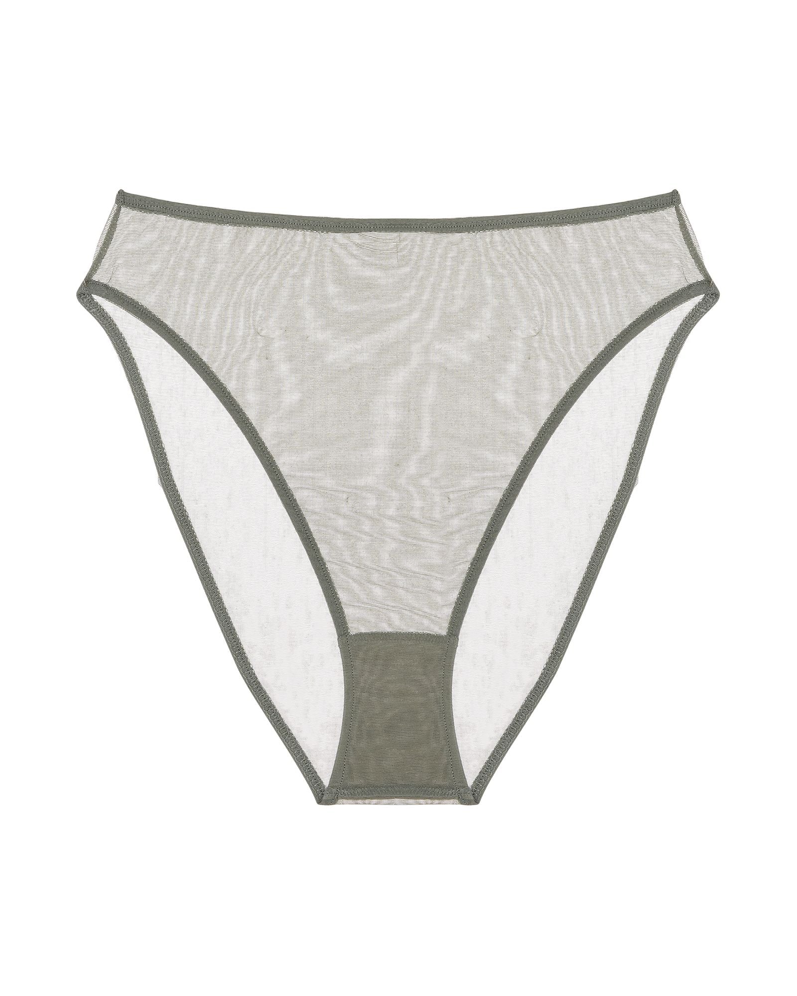 Only Hearts Whisper High Cut Brief in green