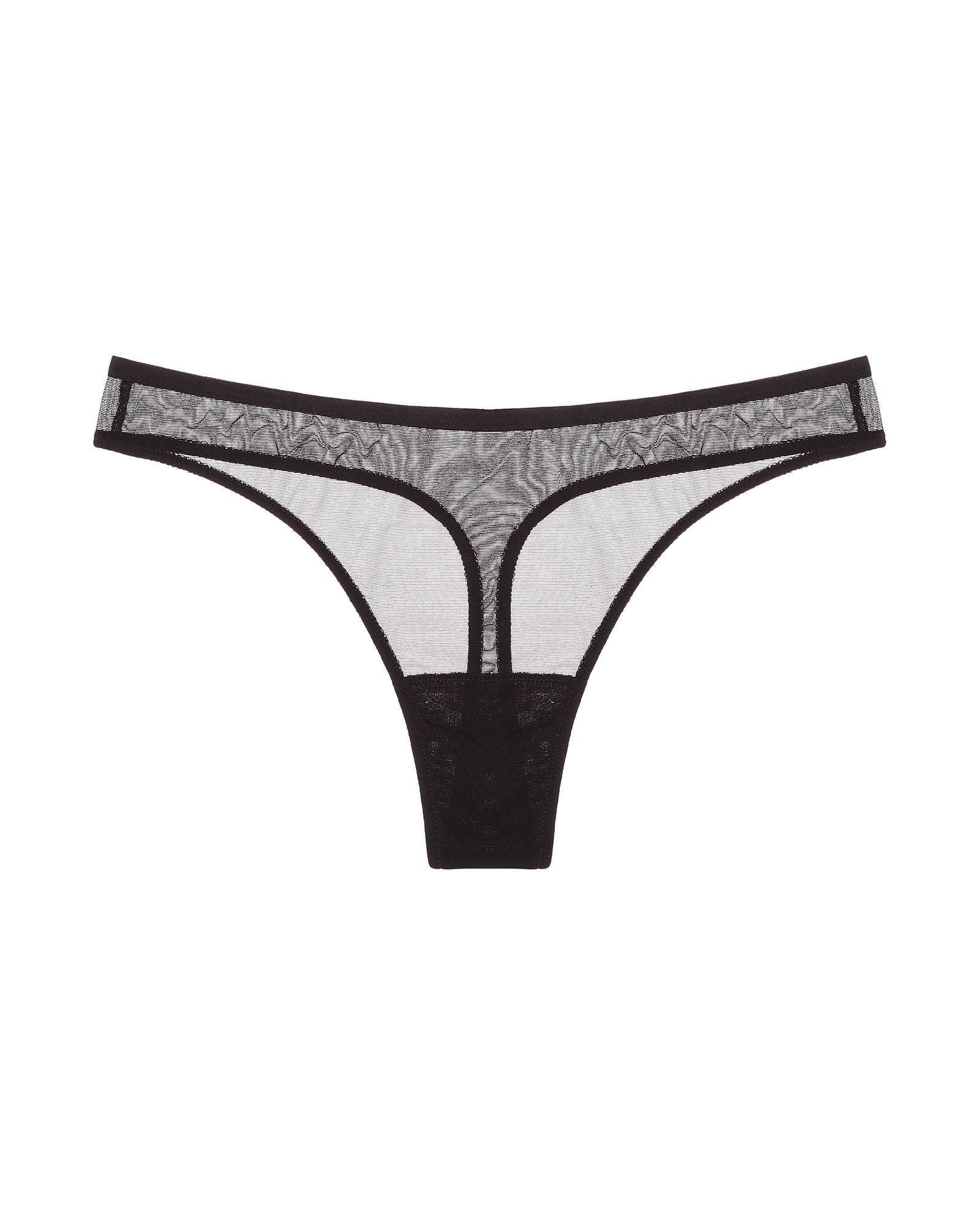 Only Hearts Whisper Basic Thong in black