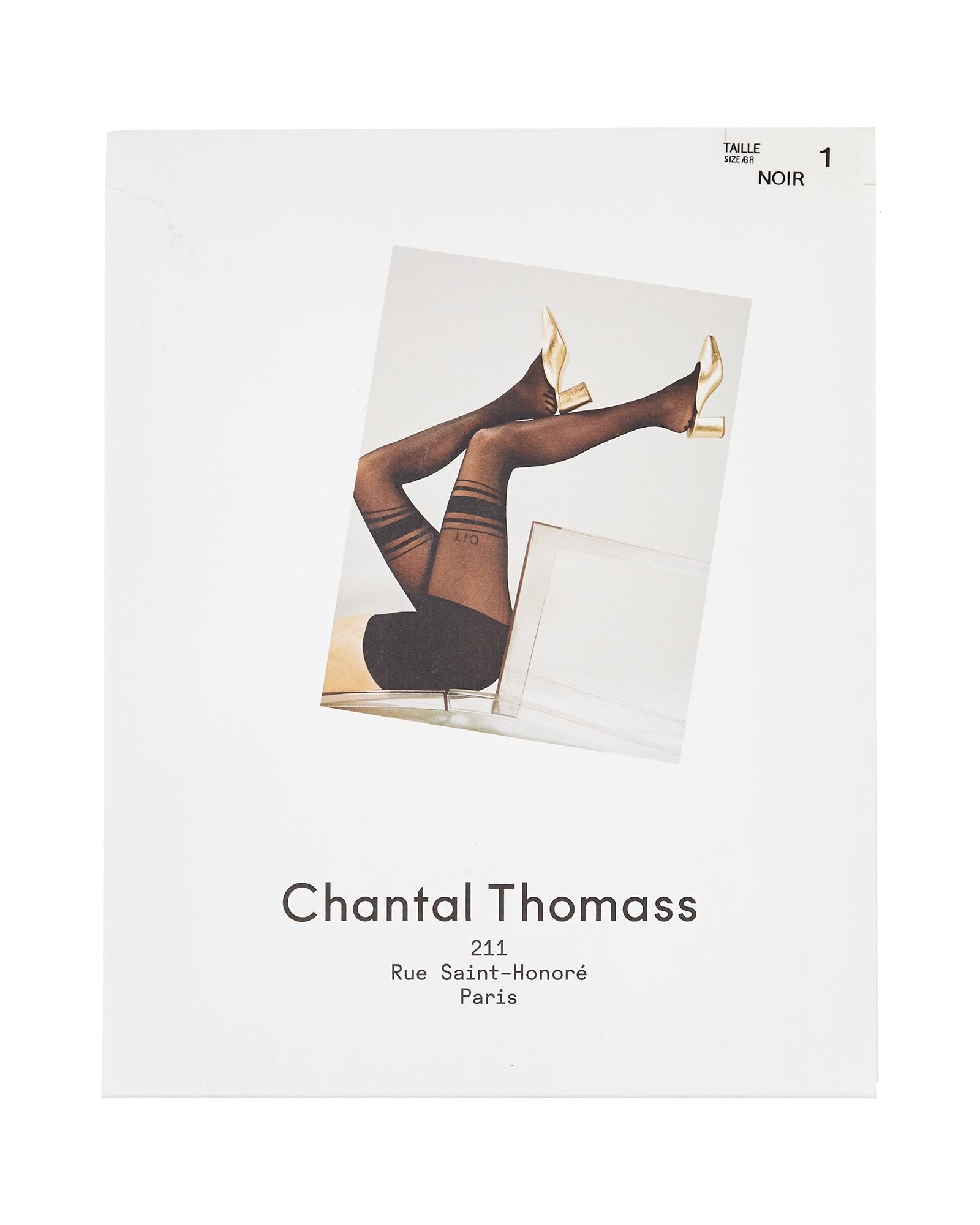 Chantal Thomass Hosiery Striped Thigh-high Pantyhose in black