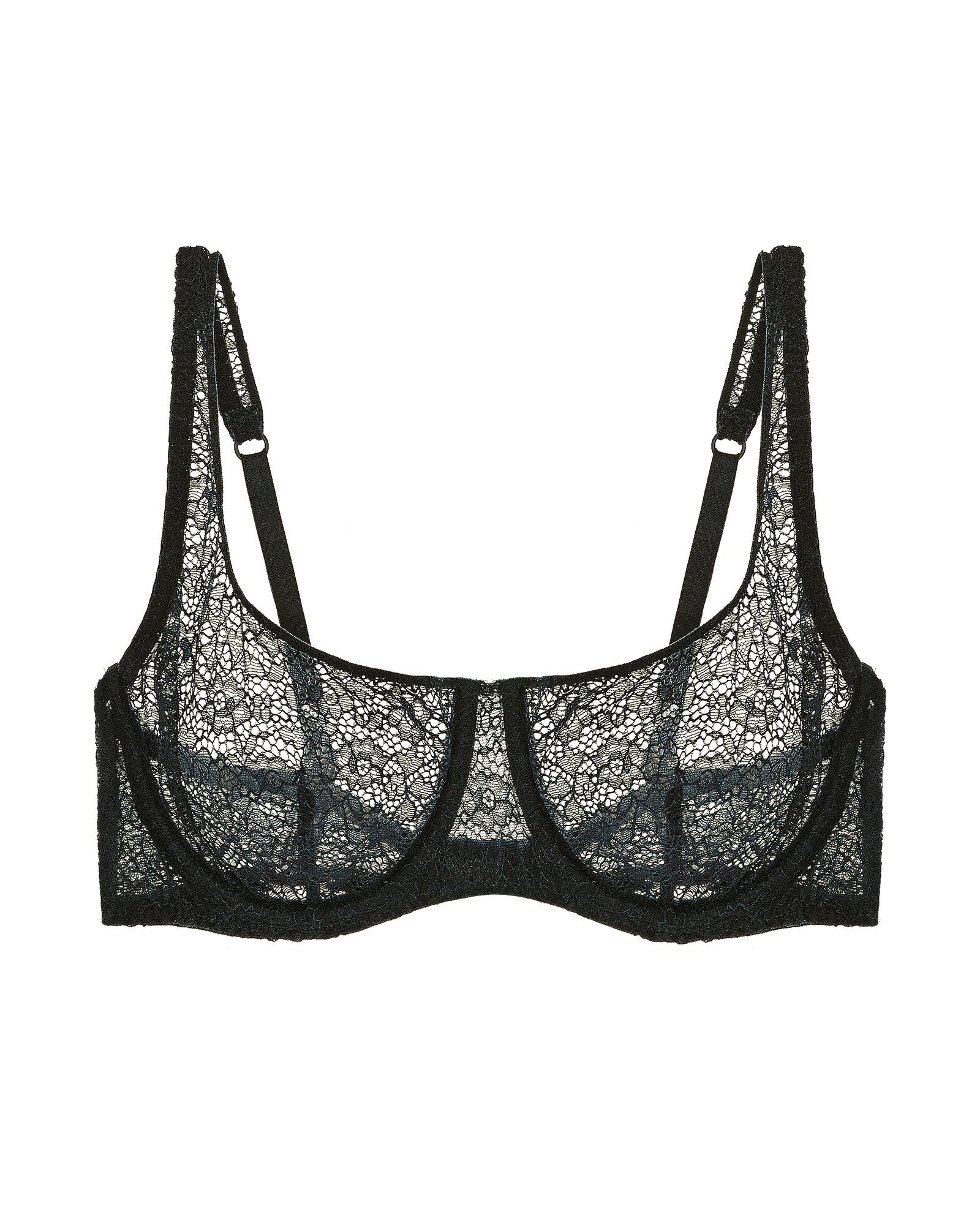 Journelle Alix Demi Scoop Bra in black