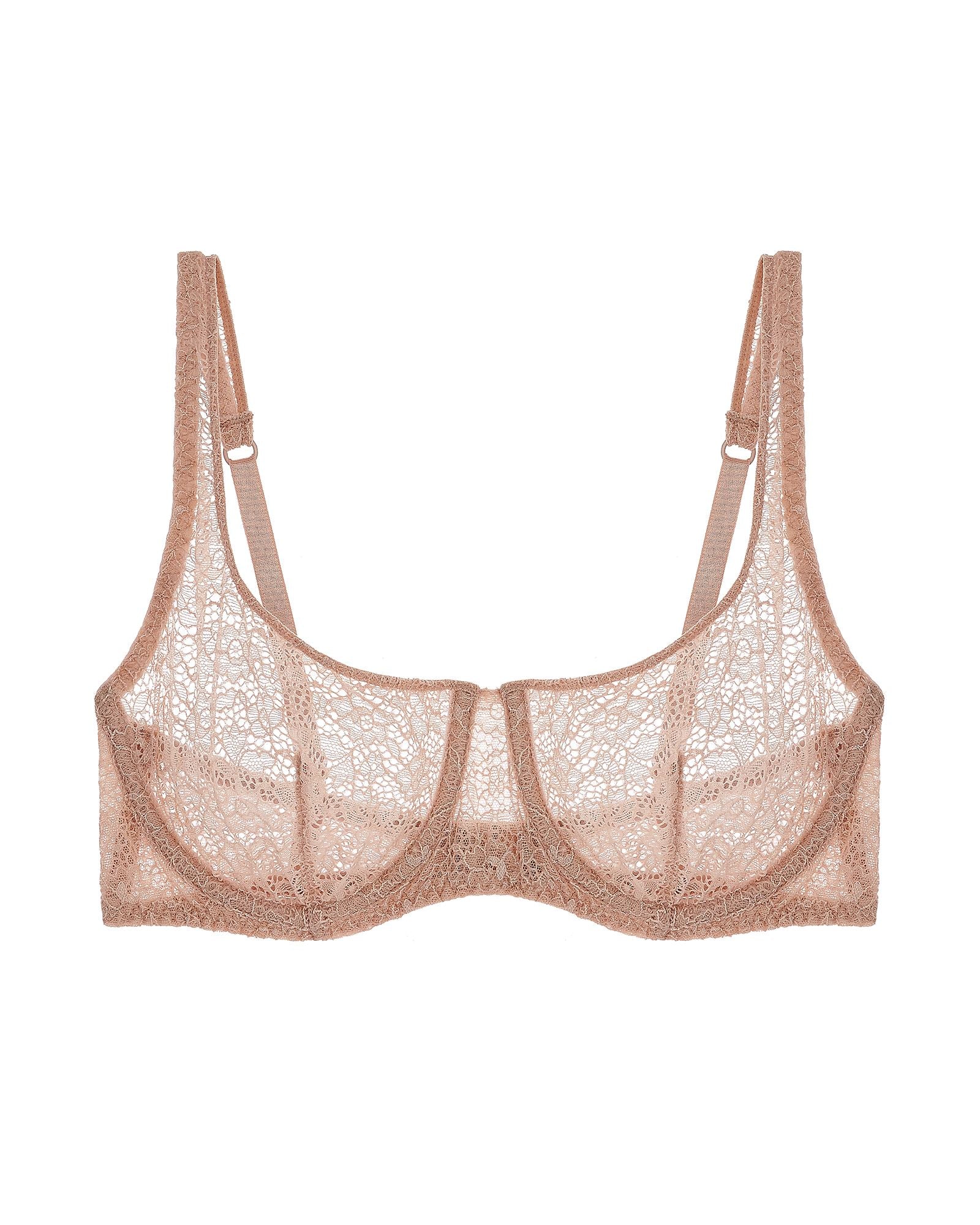 Journelle Alix Demi Scoop Bra in beige
