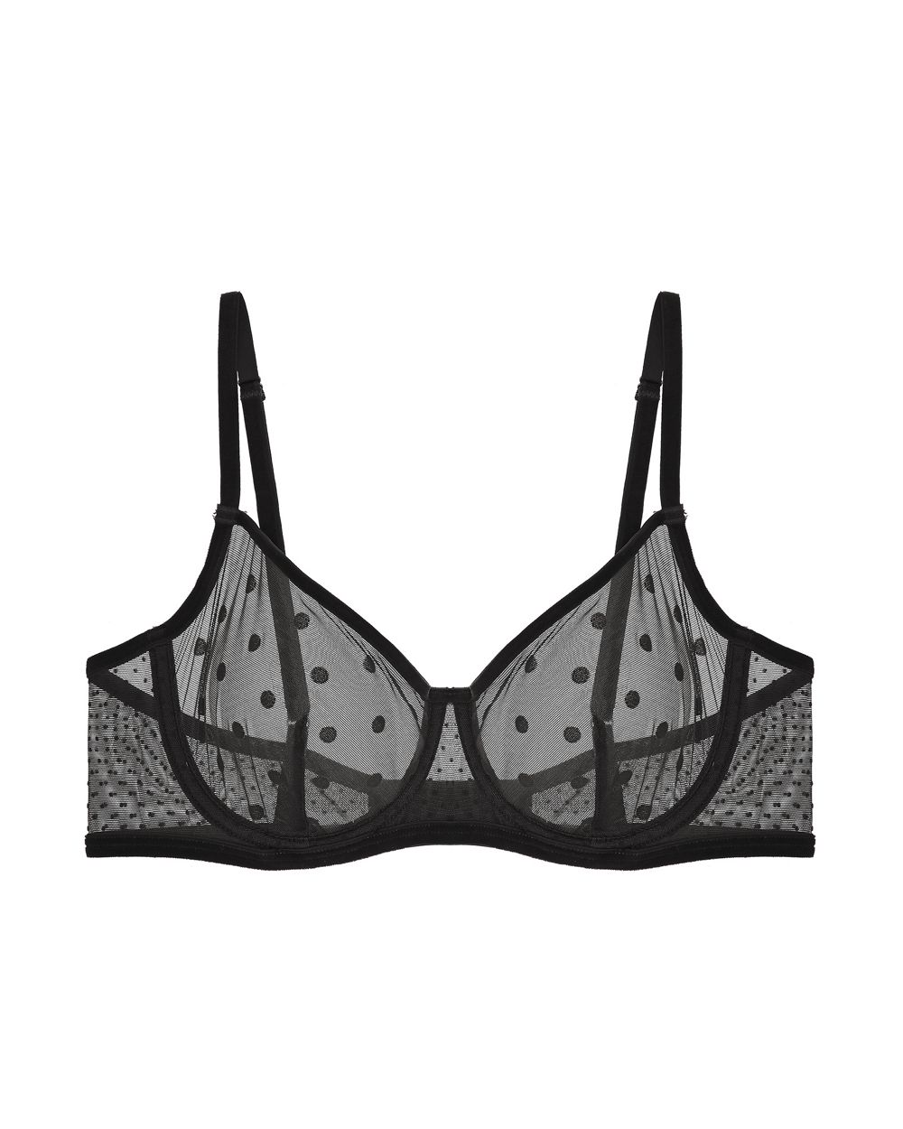 Journelle Valentina Demi Bra in black