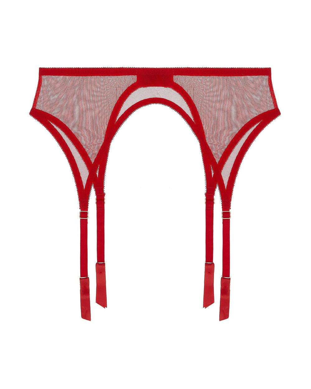 Journelle Odette Classic Suspender in red