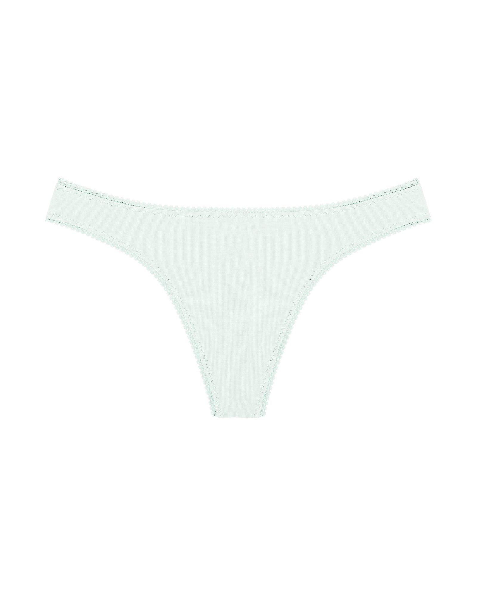 OnGossamer Cabana Cotton Hip G Thong in blue