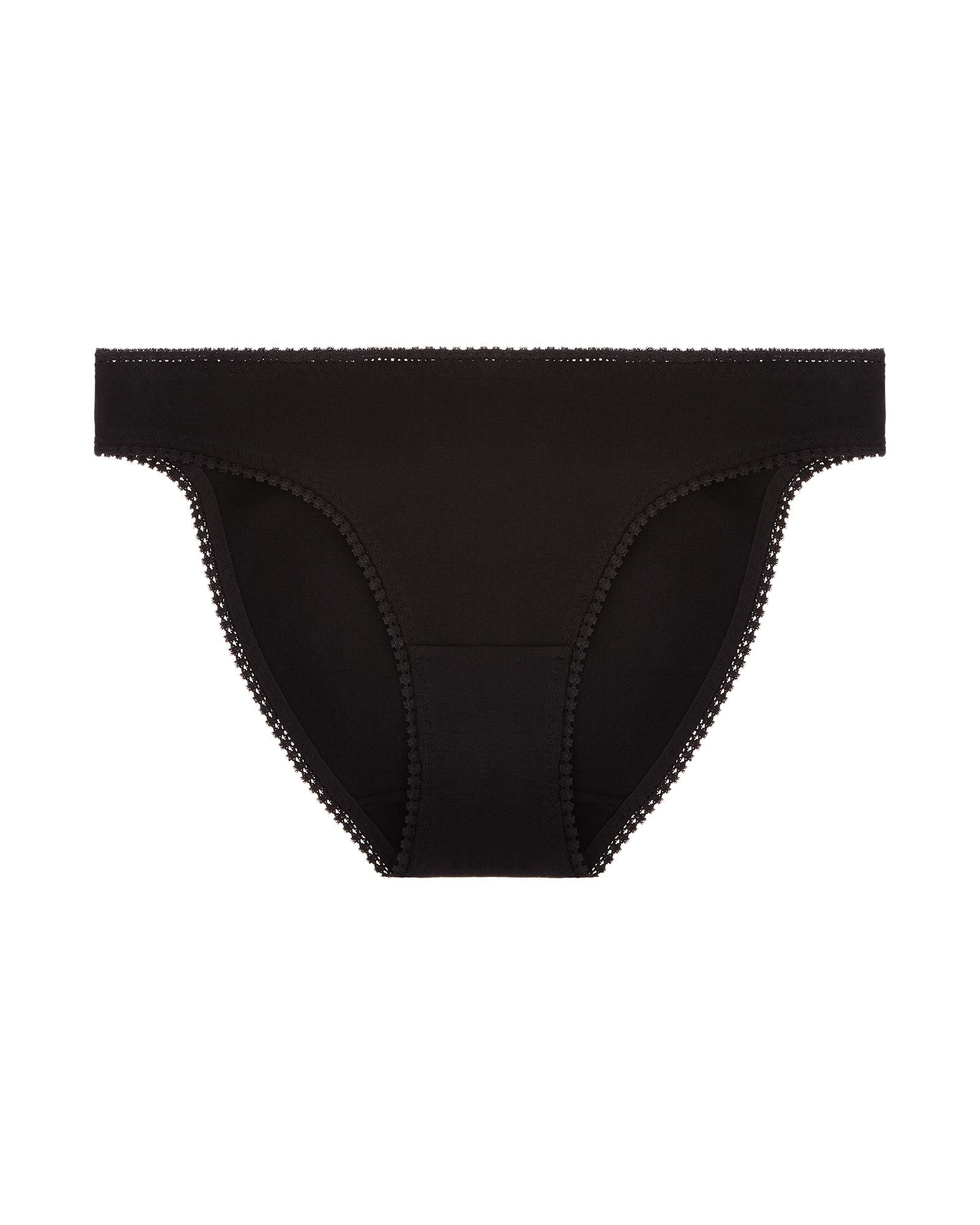 OnGossamer Cabana Cotton Hip Bikini in black
