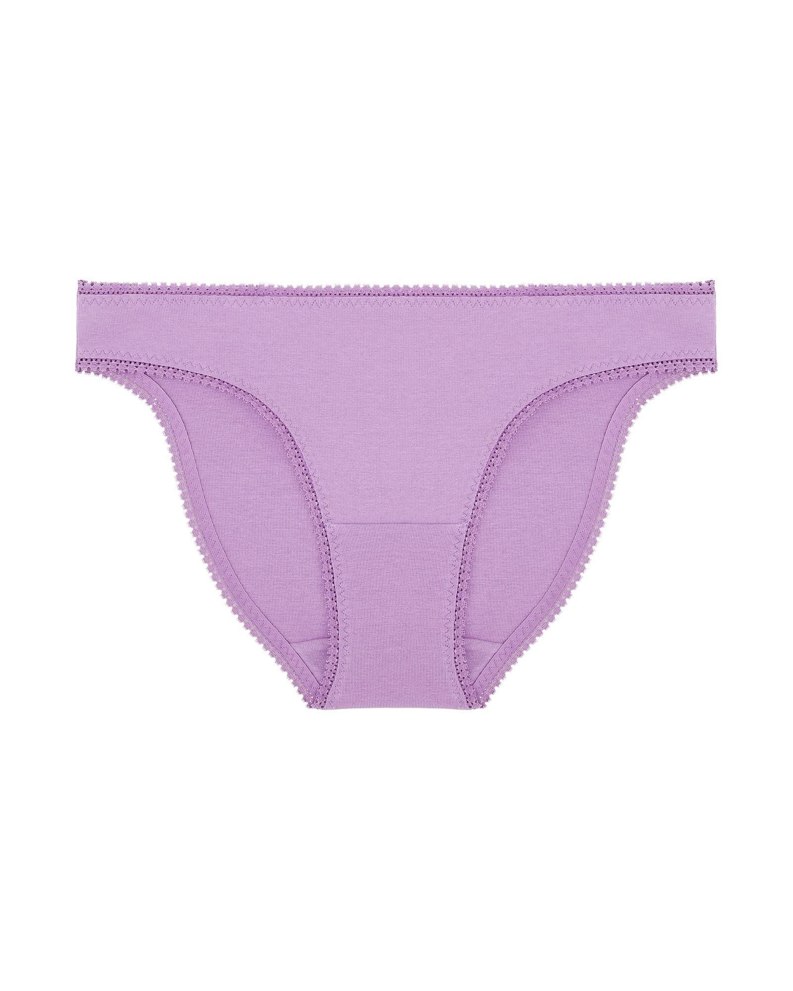 OnGossamer Cabana Cotton Hip Bikini in purple