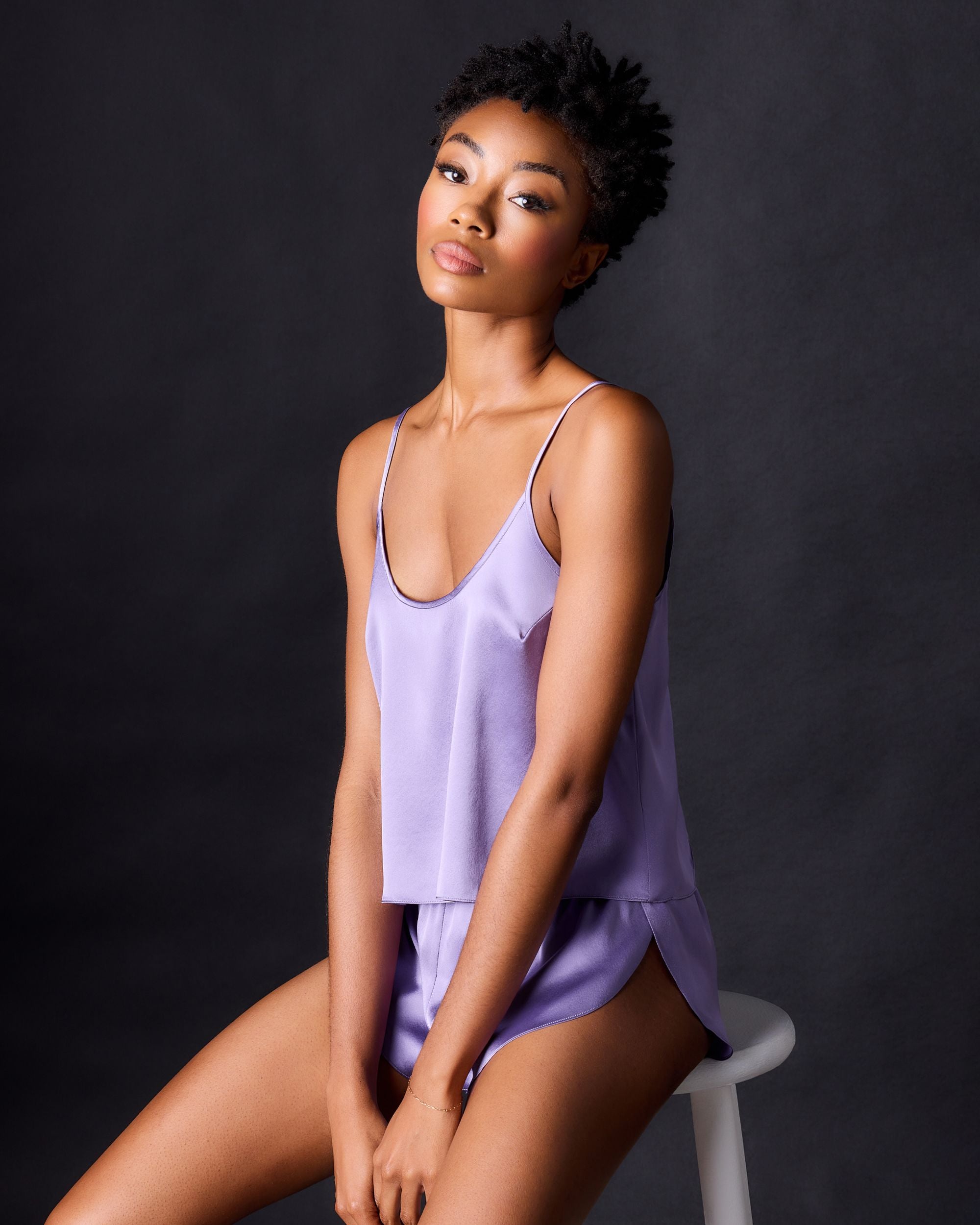 Journelle Celine Tulip Shortie in purple