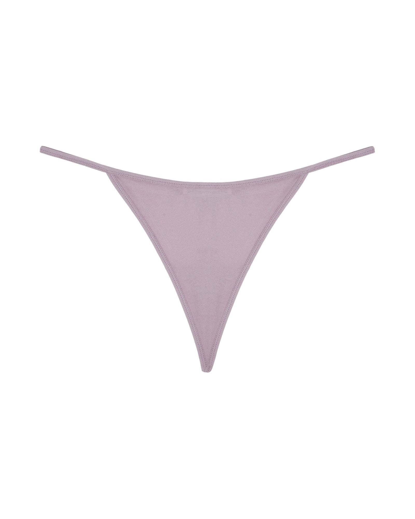Skin Organic Pima Cotton Oriana G-String in purple