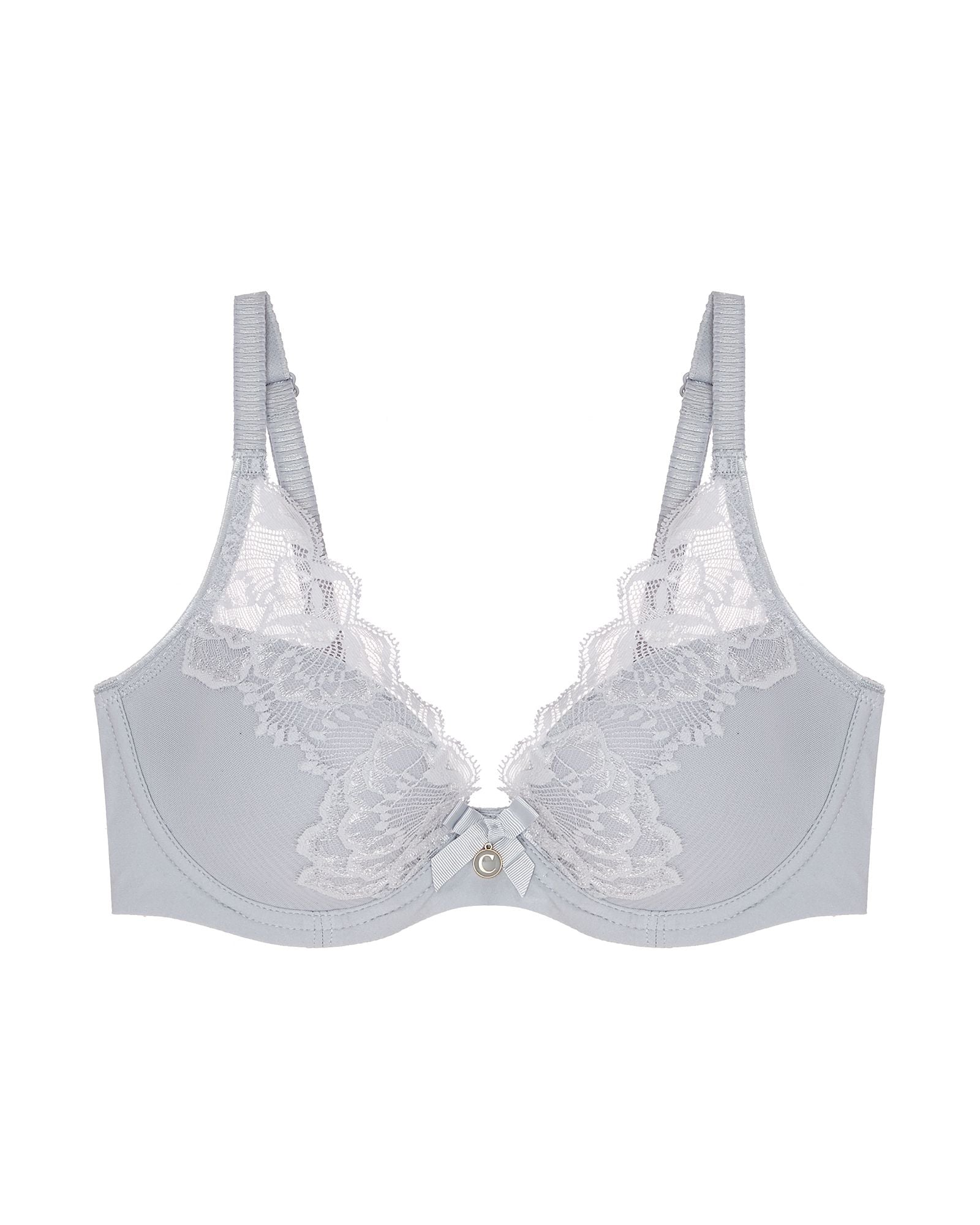 Chantelle Orangerie Lace Plunge Bra in gray