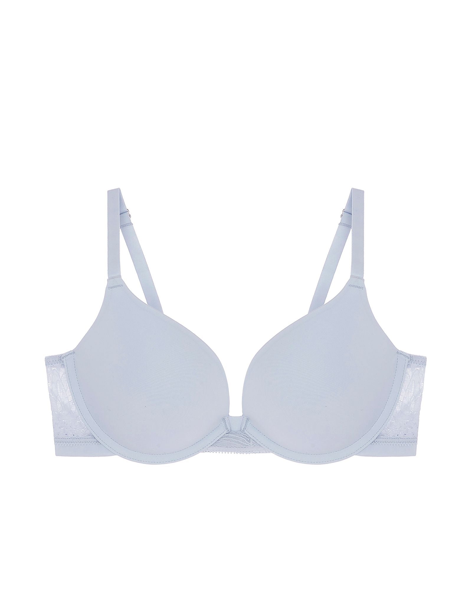 OnGossamer Sleek Micro Push Up Bra with Lace in blue