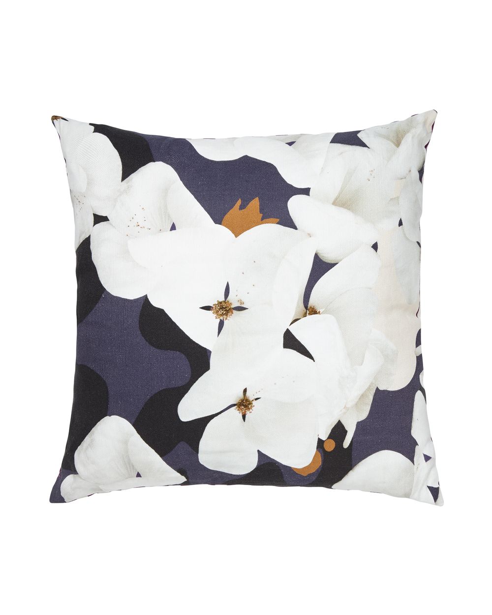 Violet & Wren Camo Bloom/Berry Stripe Pillow in blue