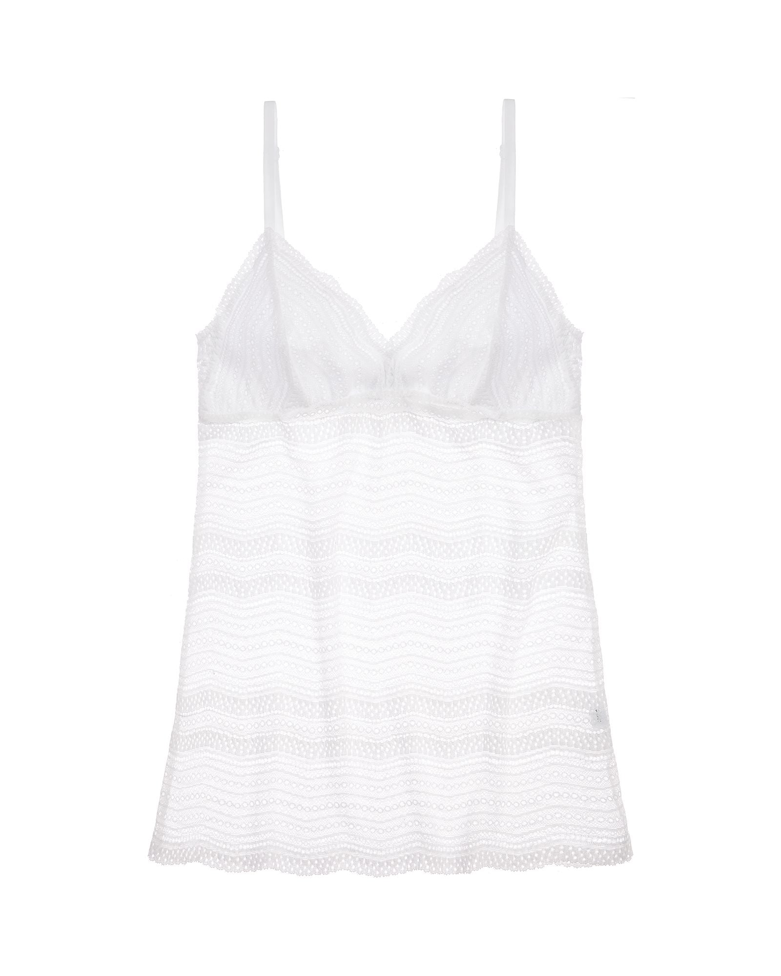 Cosabella Dolce Long Camisole in white