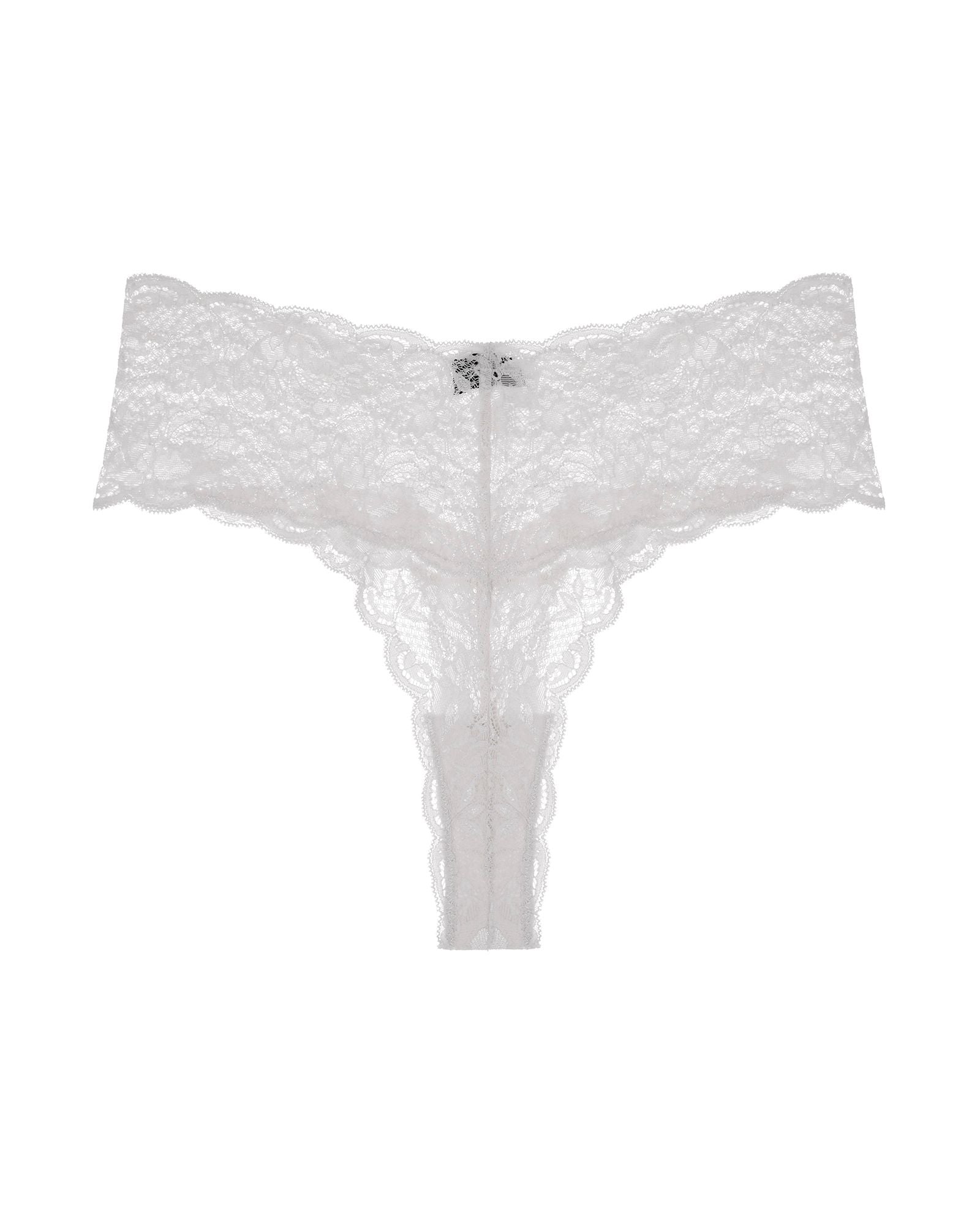 Cosabella Never Say Never Extended Cutie Low Rise Thong in white