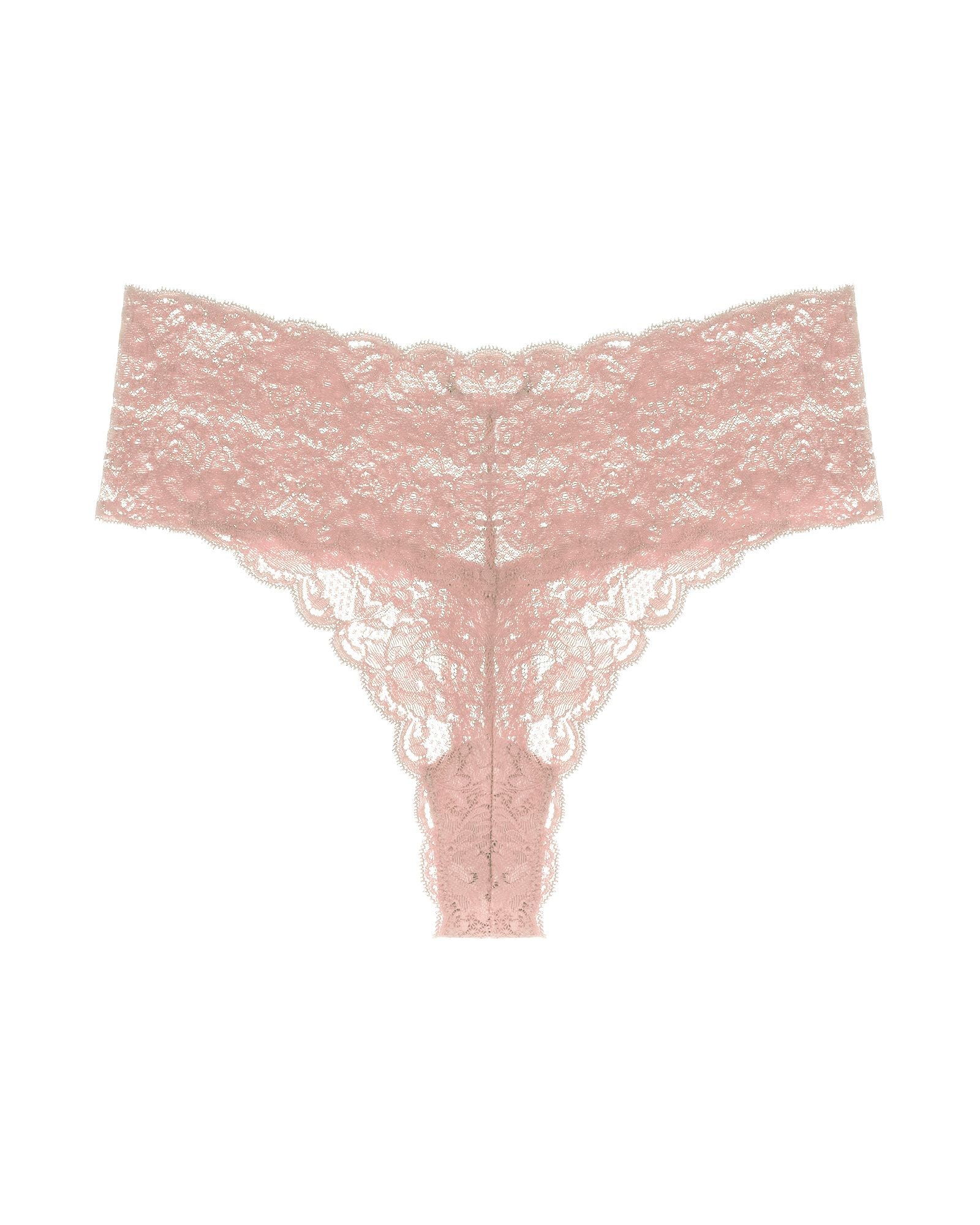 Cosabella Never Say Never Extended Cutie Low Rise Thong in beige