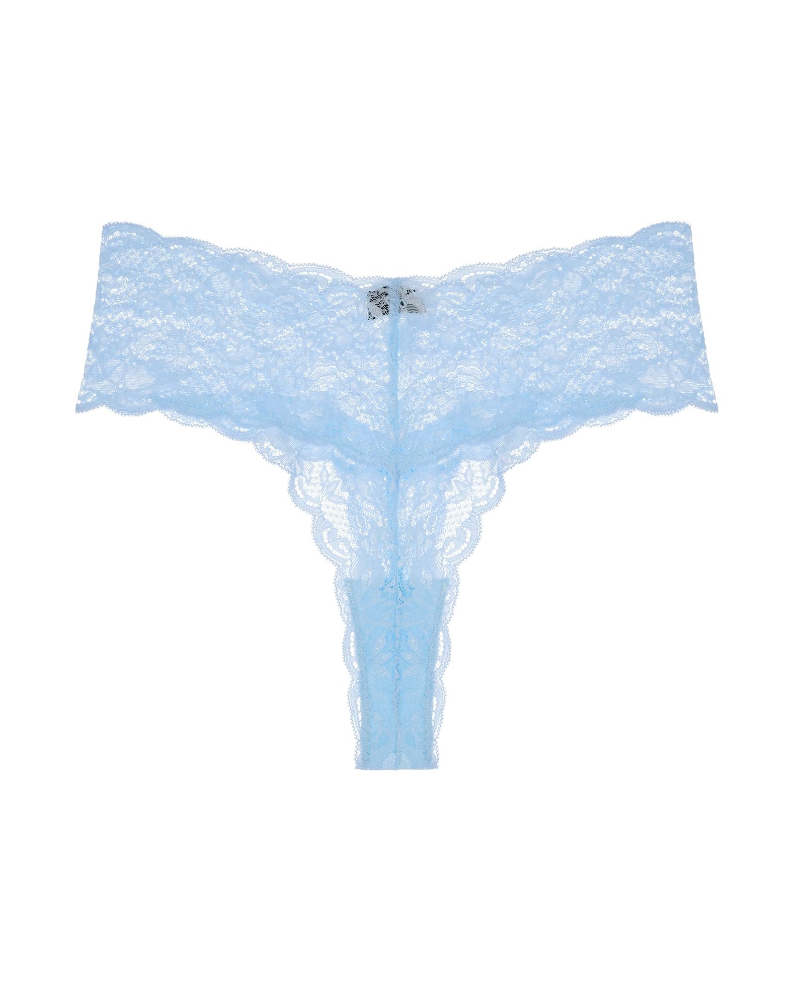 Cosabella Never Say Never Extended Cutie Low Rise Thong in blue