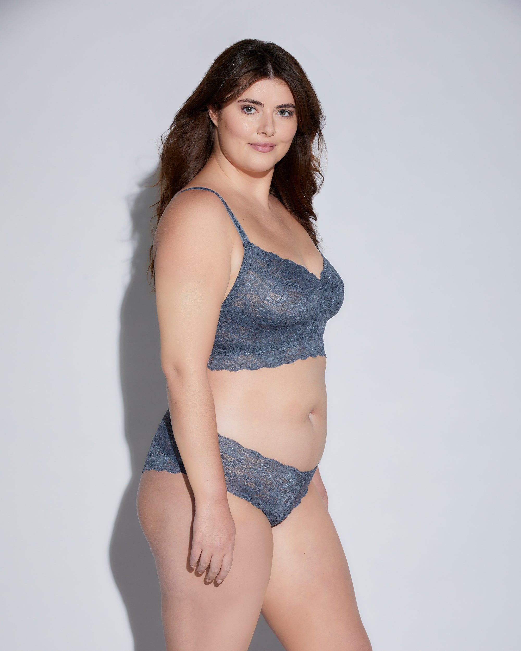 Cosabella Never Say Never Extended Sweetie Soft Bra in gray