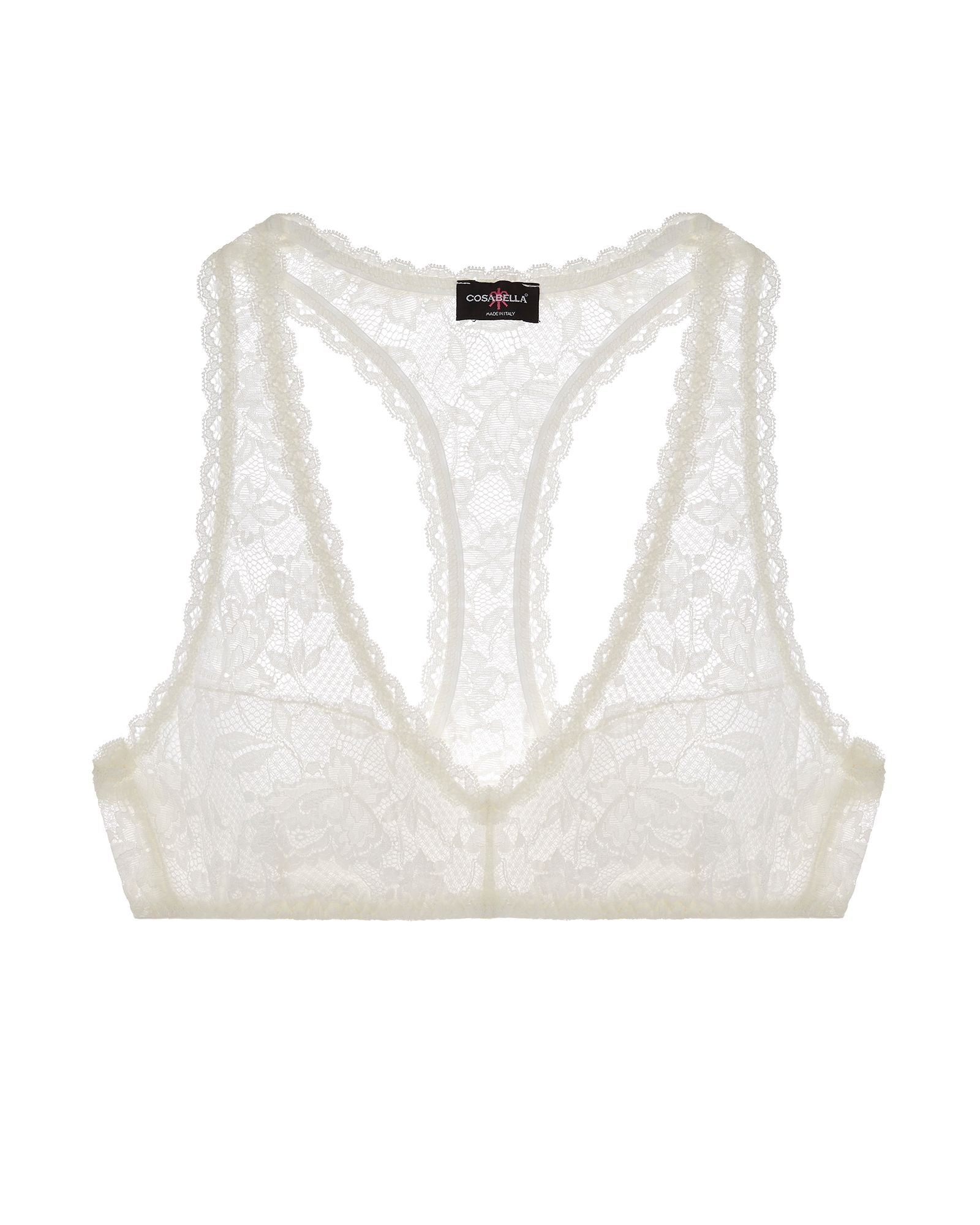 Cosabella Never Say Never Racie Racerback Bra in white
