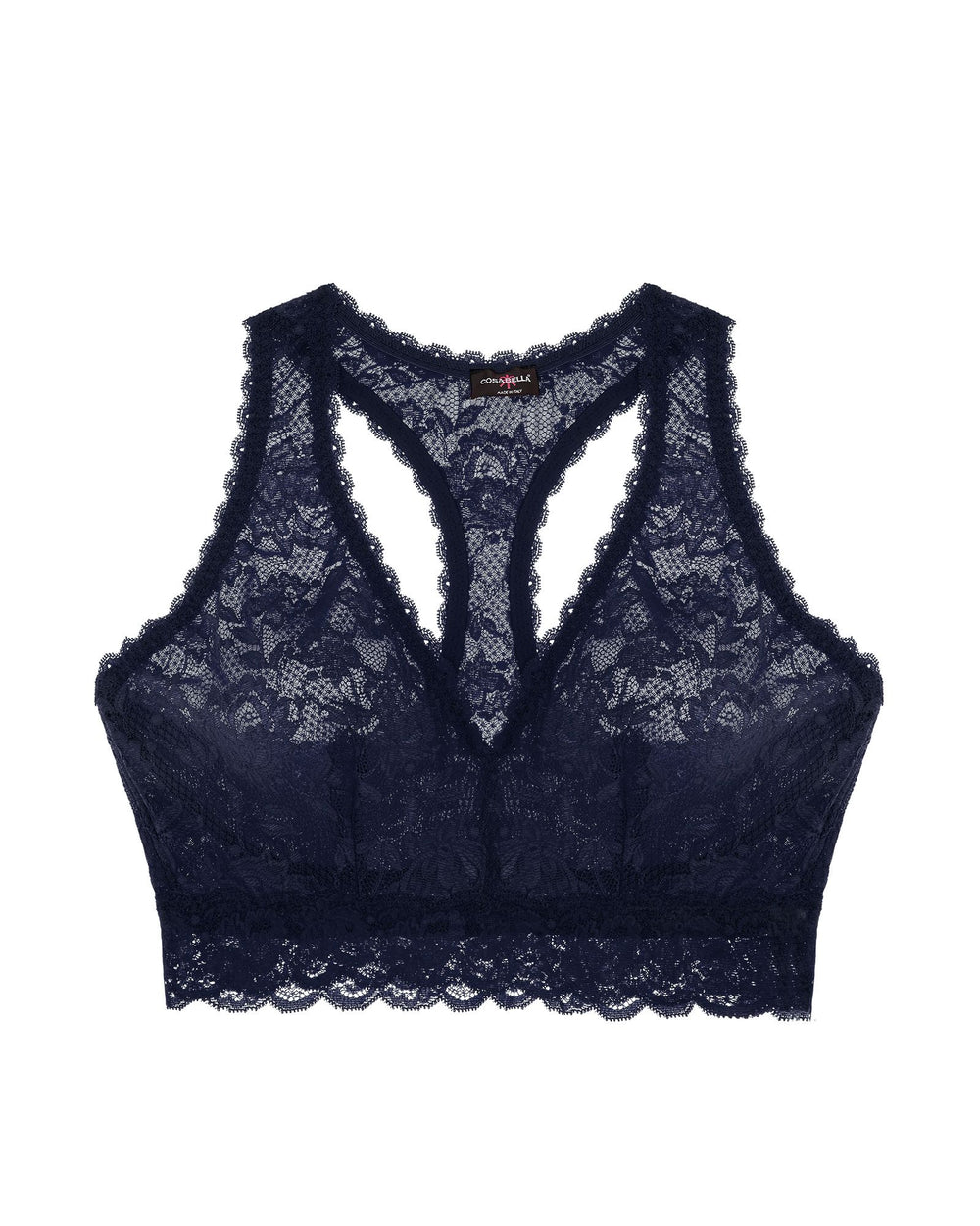Cosabella Never Say Never Curvy Racie Racerback Bralette in blue