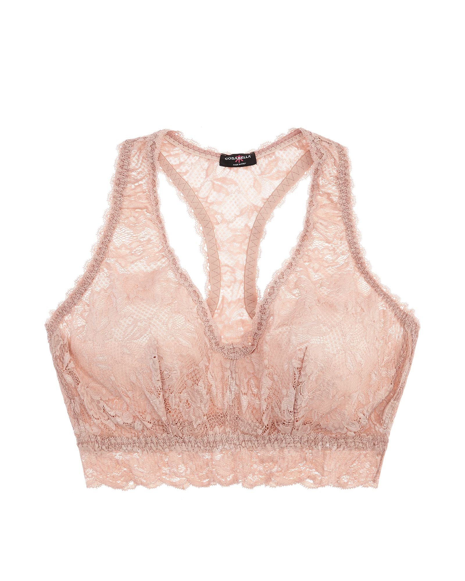 Cosabella Never Say Never Curvy Racie Racerback Bralette in pink