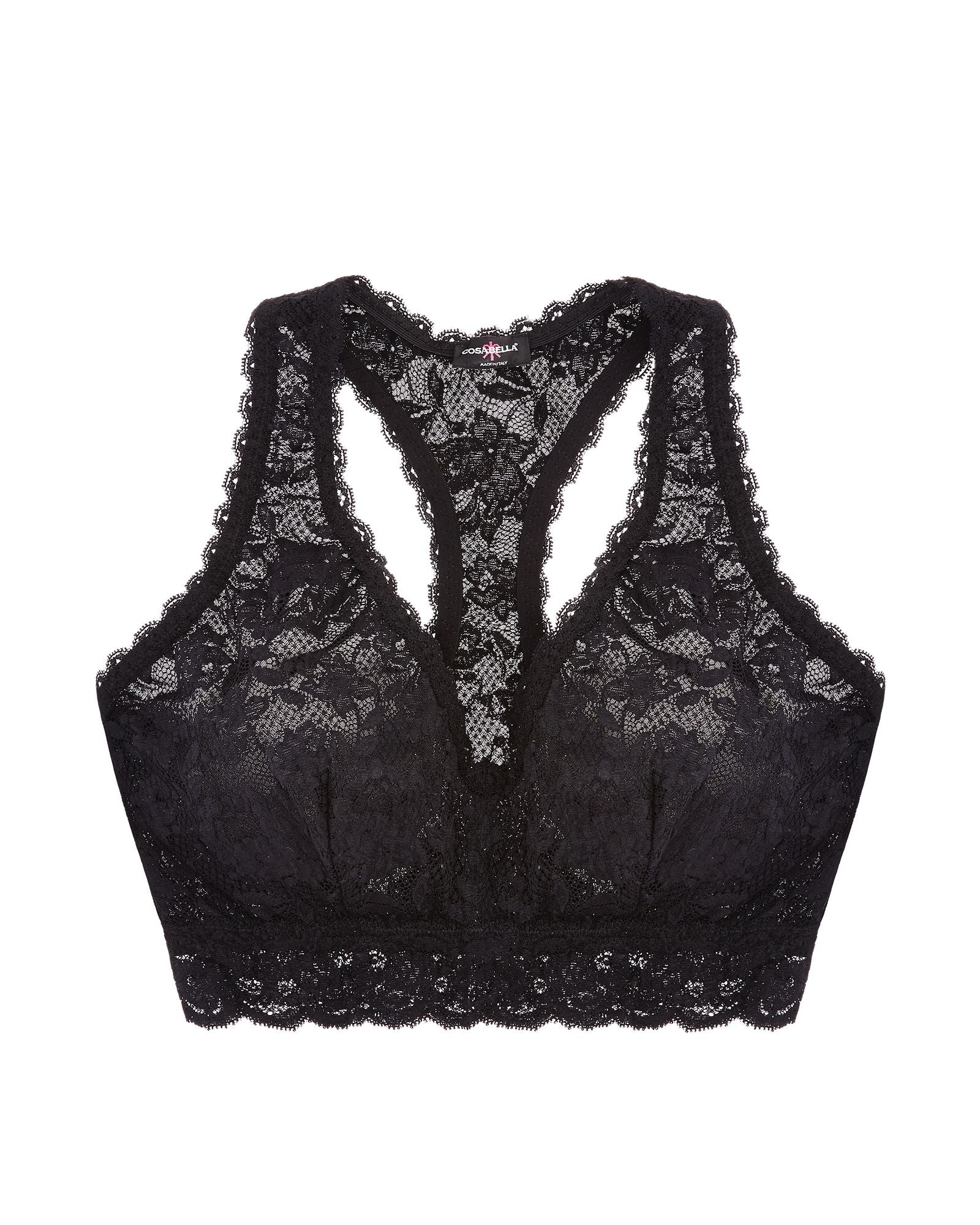 Cosabella Never Say Never Curvy Racie Racerback Bralette in black