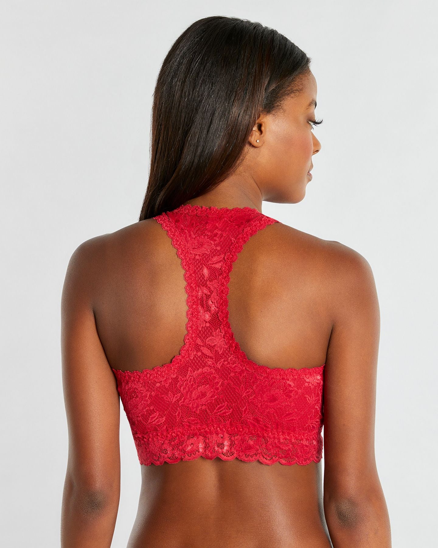 Cosabella Never Say Never Curvy Racie Racerback Bralette in red