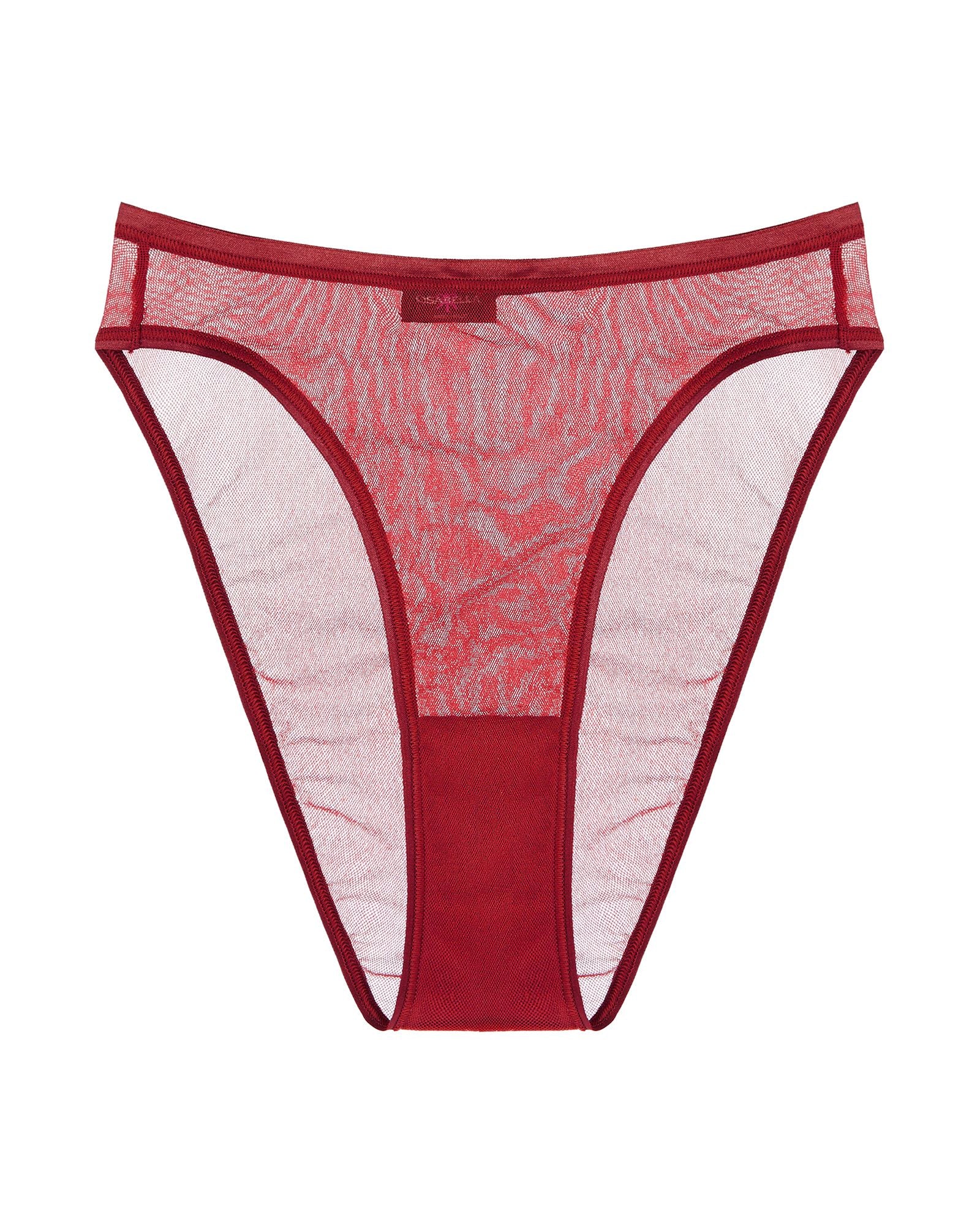 Cosabella Soire Confidence High Waist Bikini in red