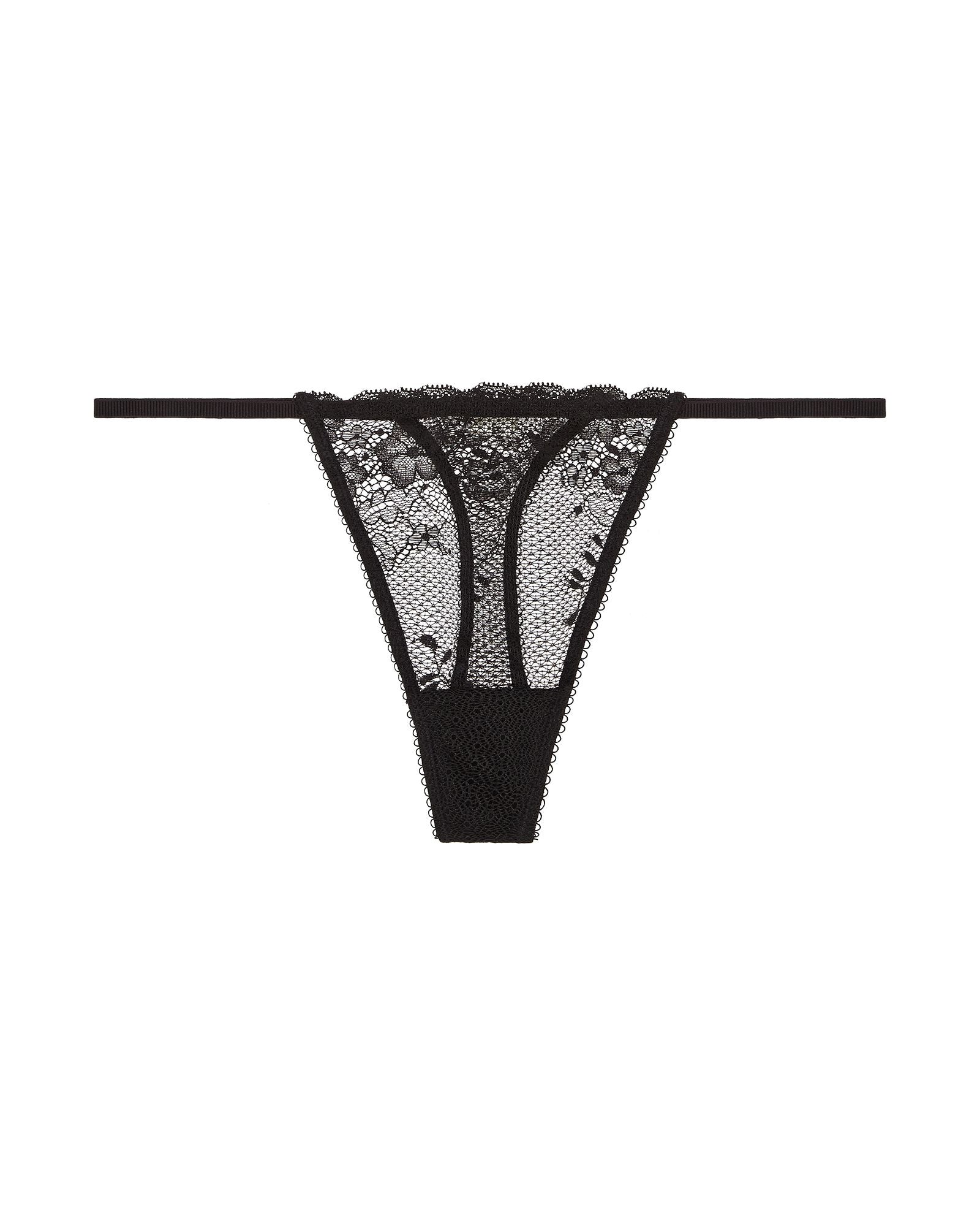 Jason Wu Intimates Classic Lace Thong in black