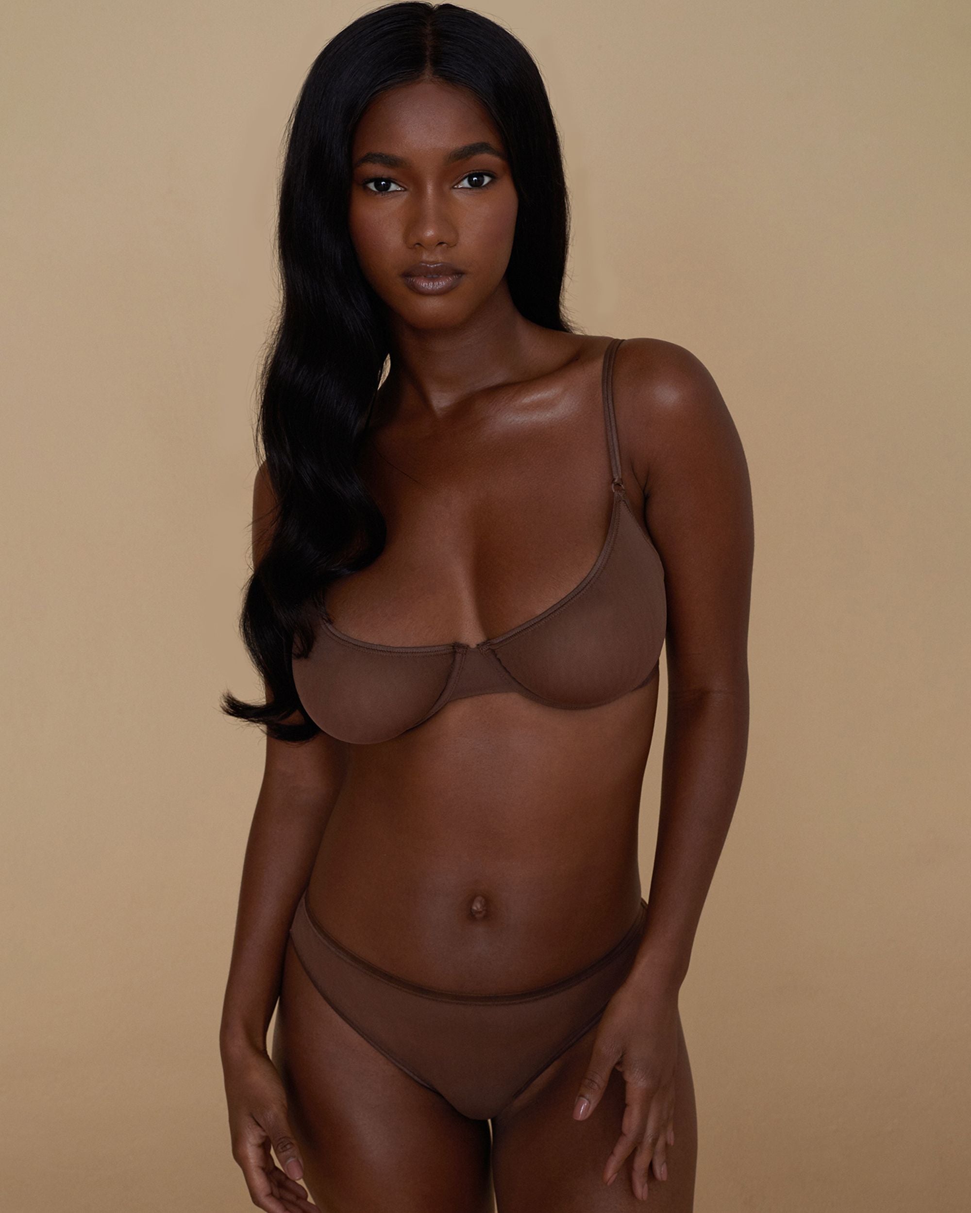 Cosabella Soire Confidence Brazilian Minikini in brown